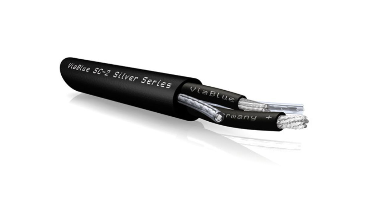 VIABLUE SC-2 Speaker Cable cross section showing internal geometry