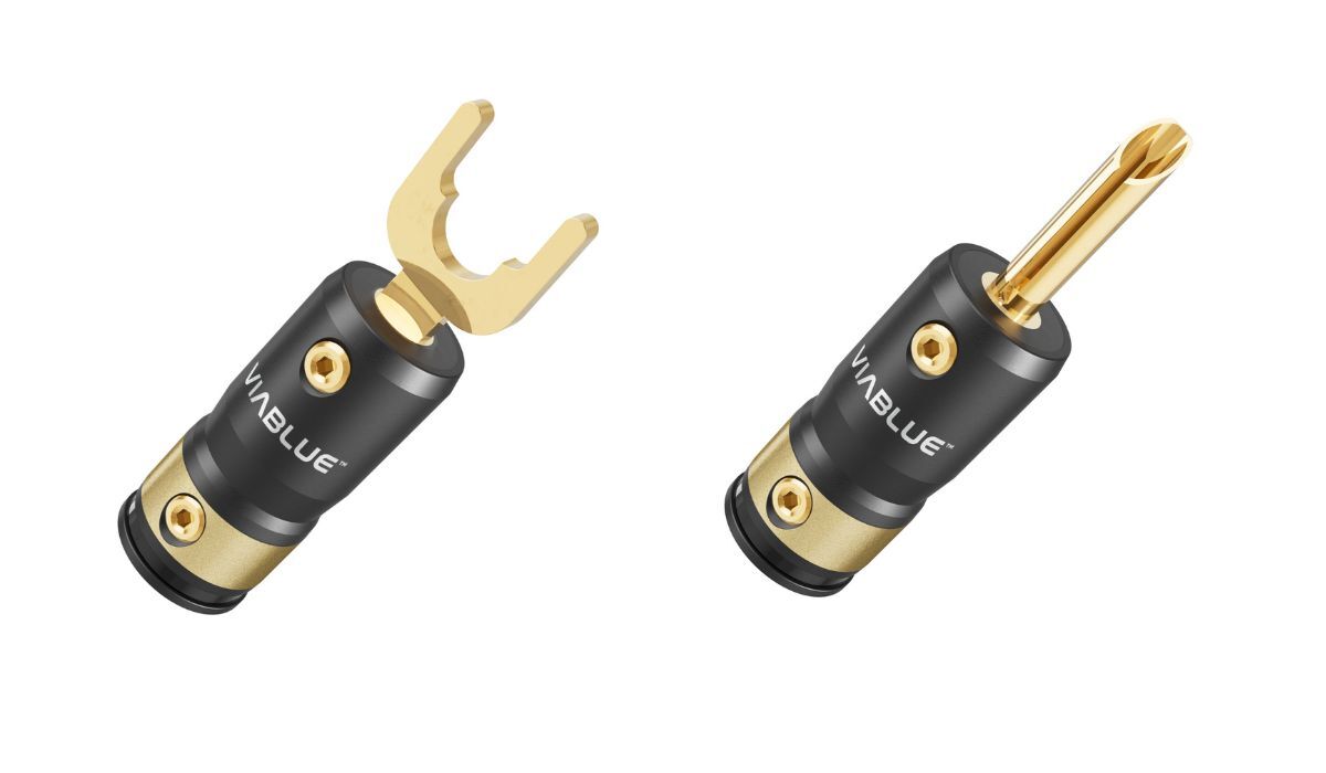 VIABLUE SC-4 Speaker Cables, T8 banana and Spade connectors