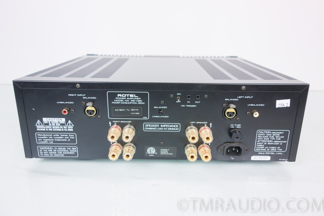 Rotel RB-1080 THX 2 Channel Stereo Power Amp Amplifier