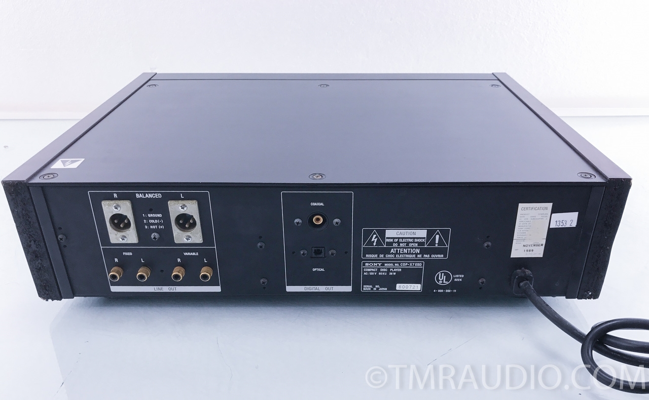 Sony CDP-X7ESD CD player; AS-IS - The Music Room