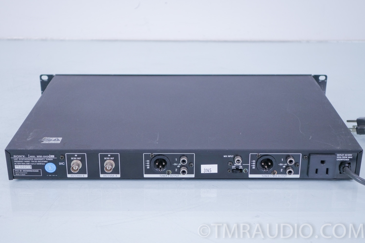 SONY WRR-840A ch 68-69 Wireless UHF Synthesized Diversity Tuner