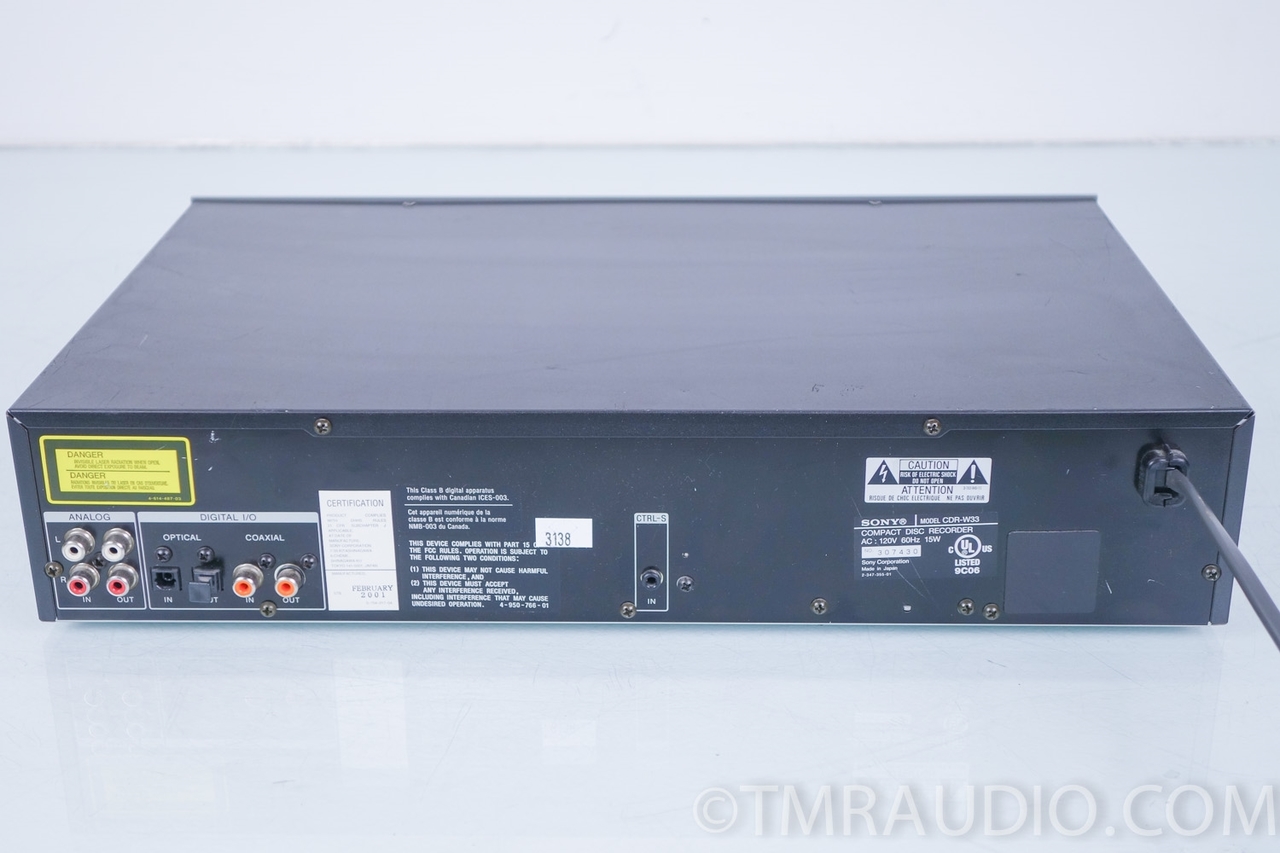 SONY　CDR-W33　CDレコーダー Sony CDR-W33 Tray Open Close Fix