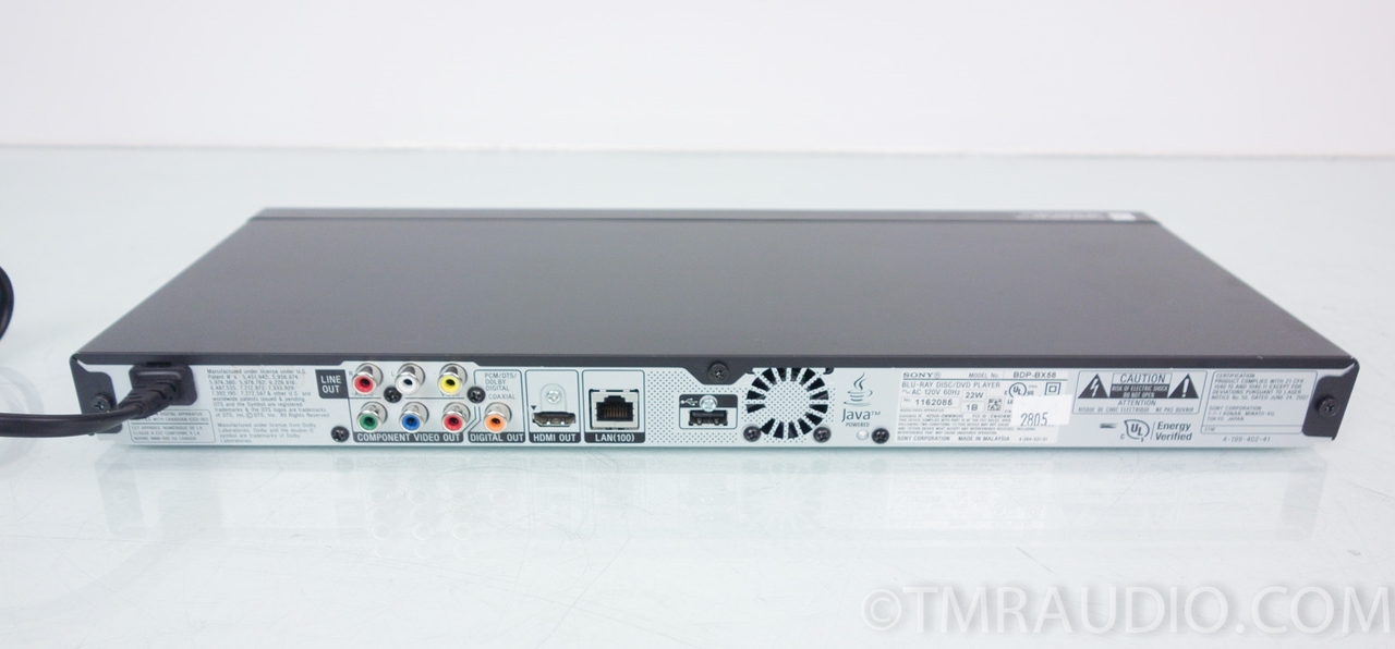 Sony BDP-BX58 Blu-Ray DVD / CD Player - The Music Room