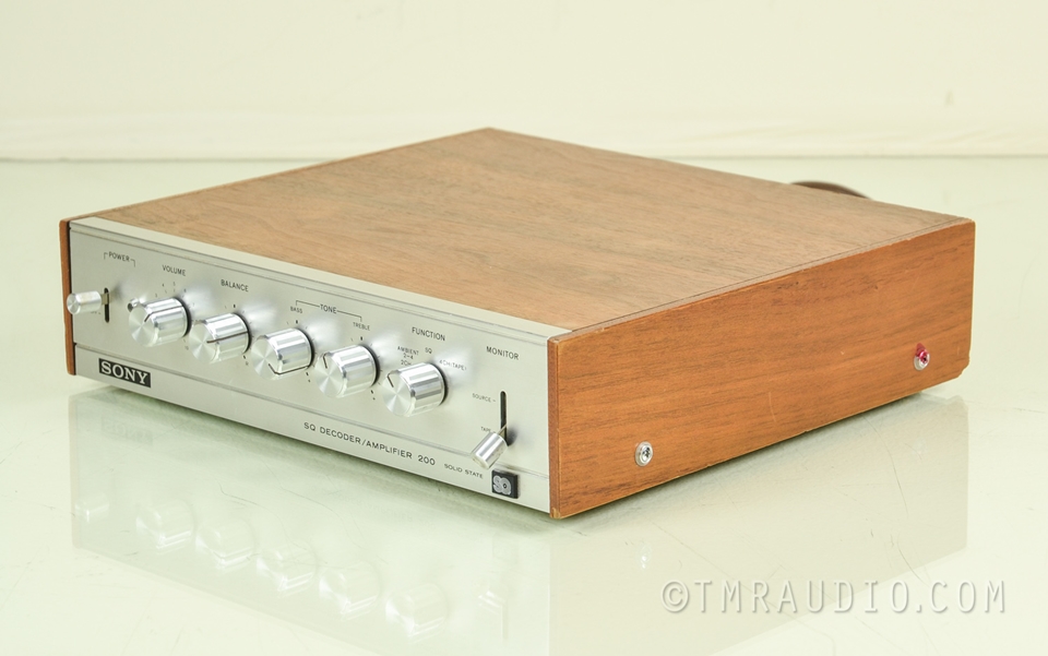 Sony SQA-200 Vintage Stereo Decoder / Amplifier - The Music Room