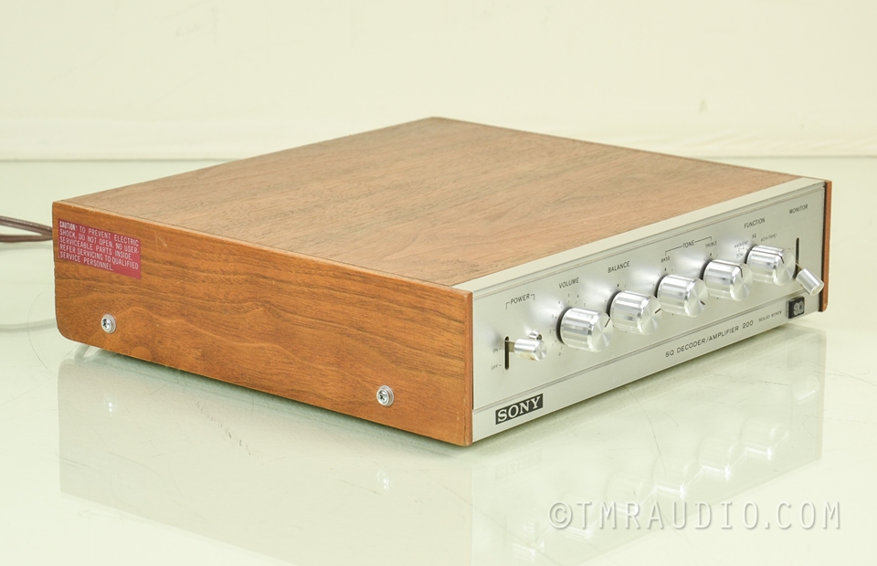 Sony SQA-200 Vintage Stereo Decoder / Amplifier - The Music Room