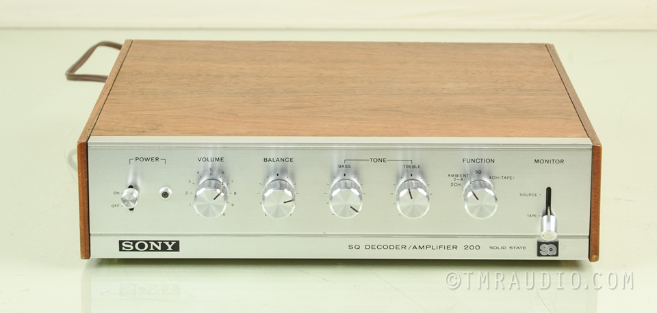 SONY SQ DECODER/AMPLIFIER 200 本体 Sony SQA-200 4 Channel SQ Decoder / Amplifier | eBay