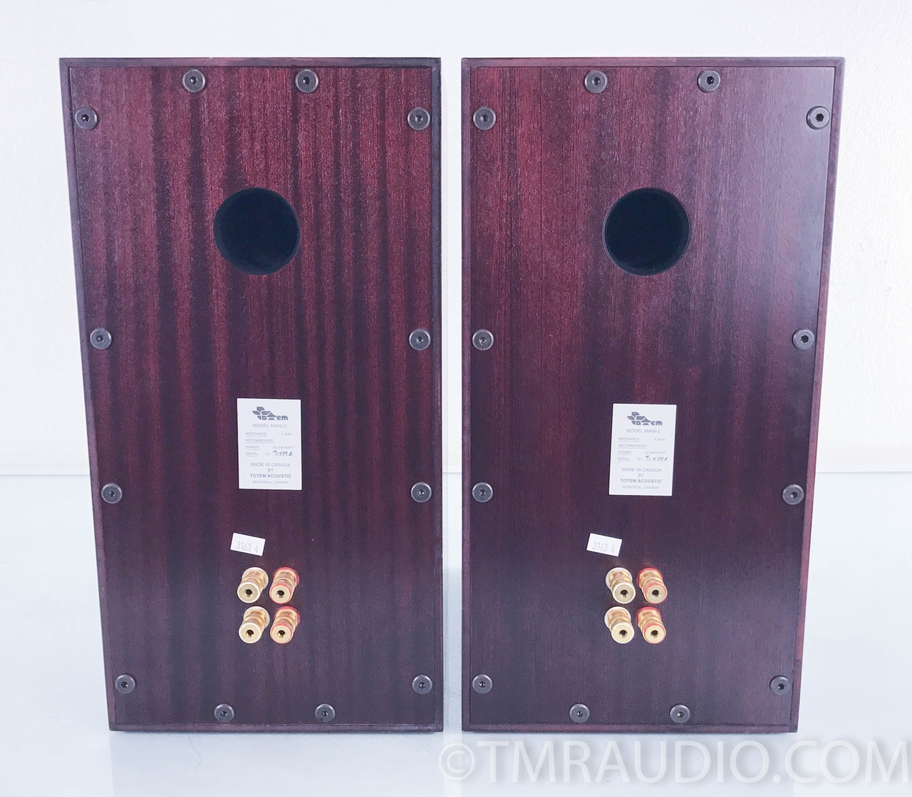 Totem Acoustic Mani-2 Bookshelf Speakers; Mahogany Pair