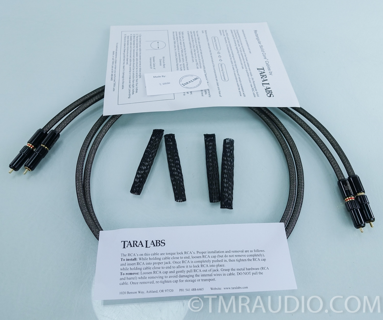 TARA LABS RCAケーブル Tara Labs Prime M3 RCA Cables; 1.5m Pair Interconnects - The