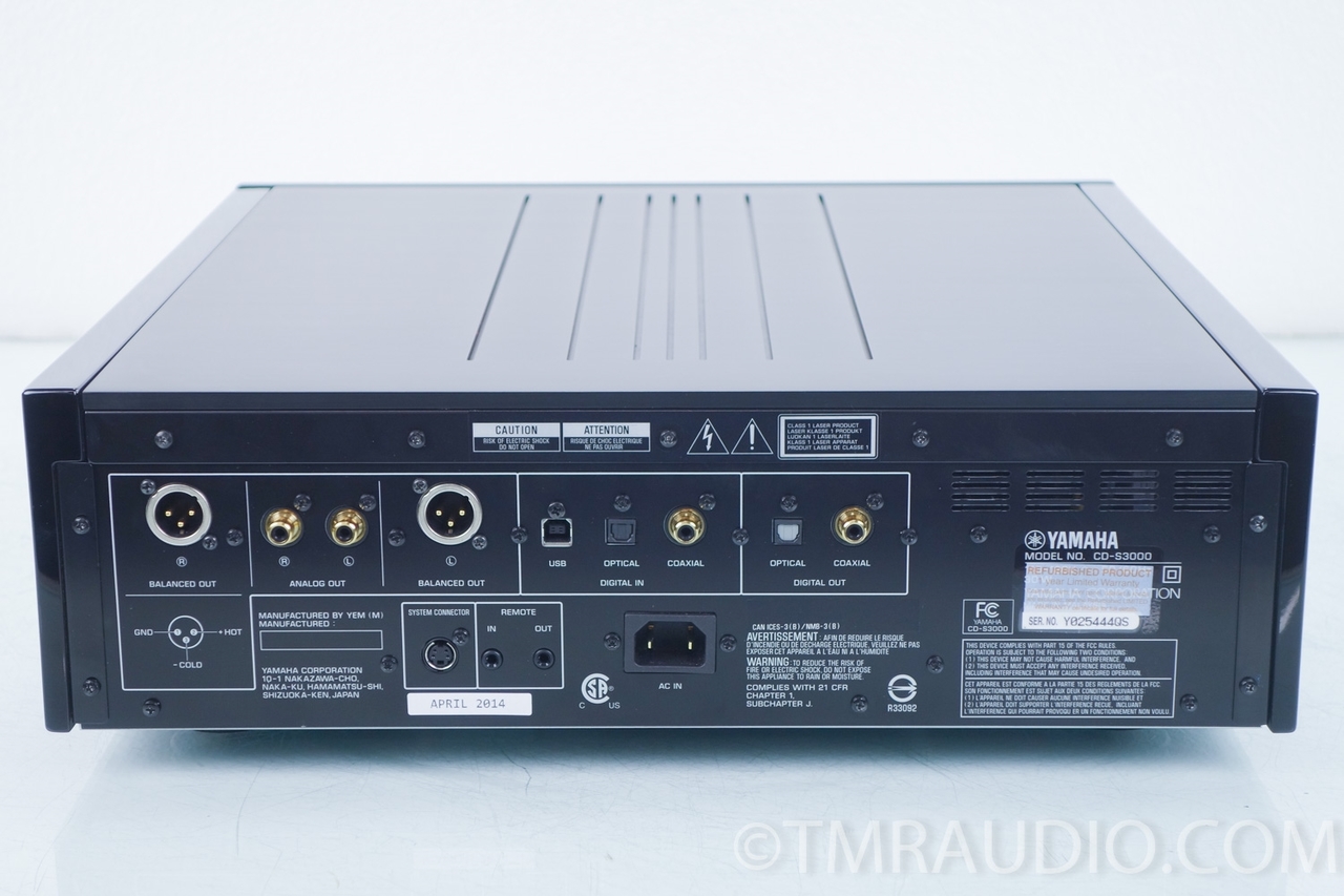 YAMAHA CD-S3000 SACDプレイヤー YAMAHA CD-S3000 Silver SACD/CD Player Hi-Res Super Audio CD