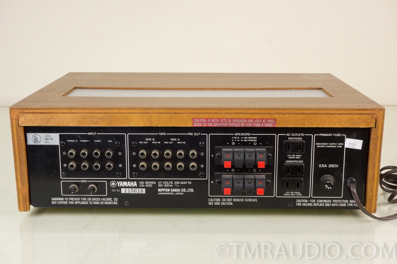 アンプ【YAMAHA】CA-400 YAMAHA CA-400 Natural Sound Stereo Amplifier - YouTube