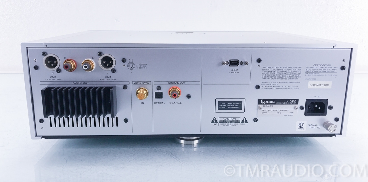 Esoteric X-03se SACD / CD Player