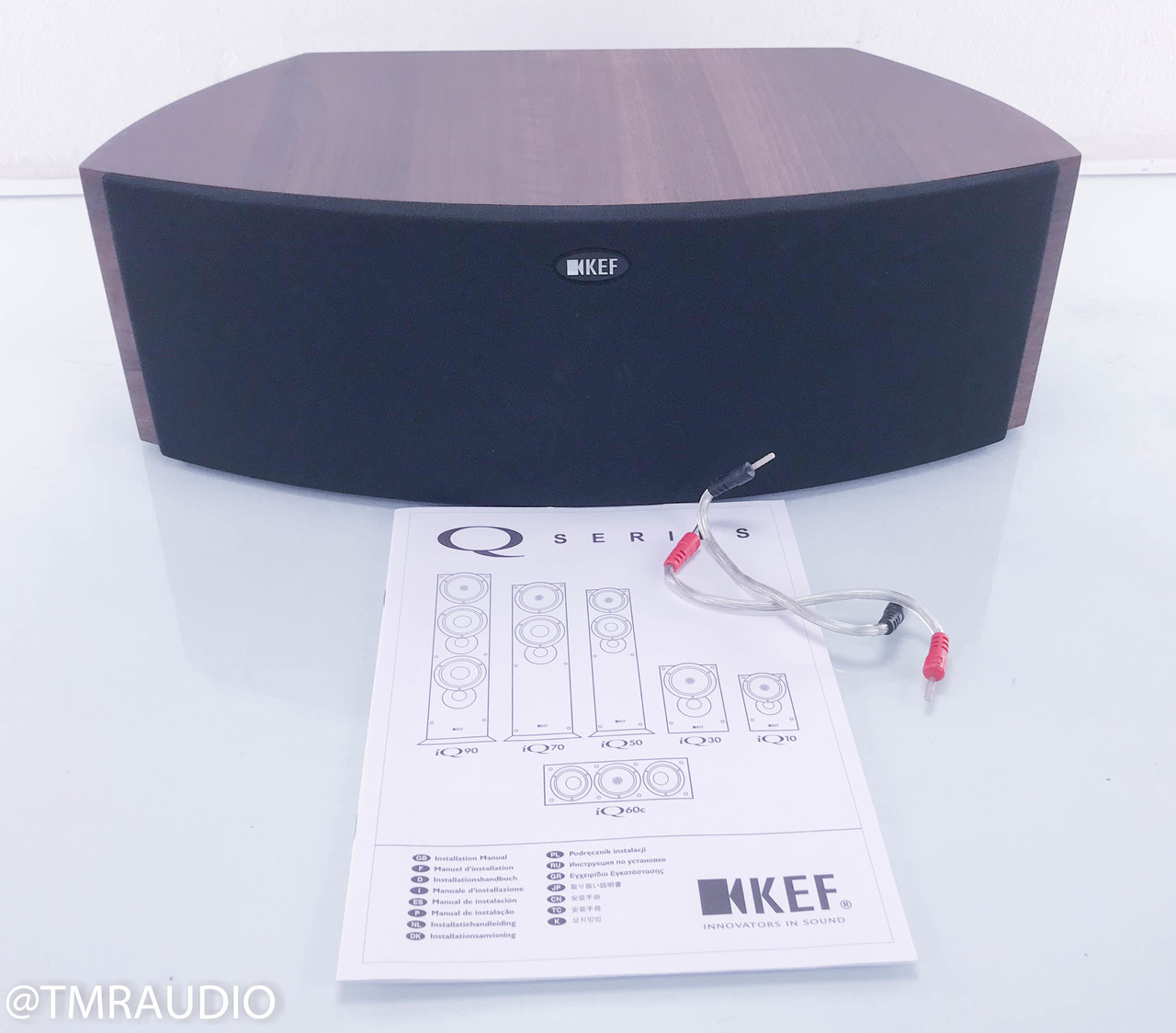 KEF iQ60C Center Channel Speaker; American Walnut - The Music Room