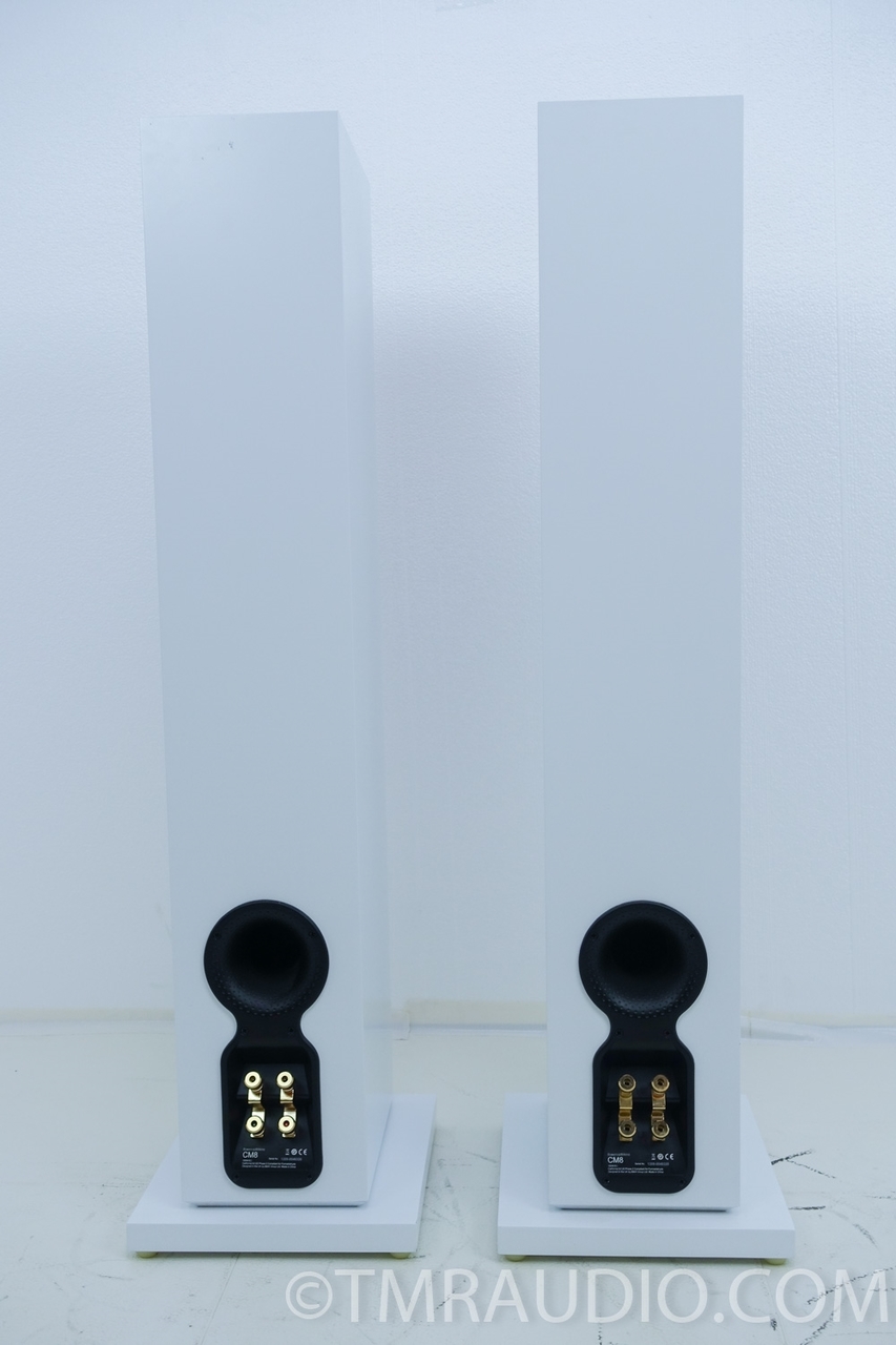 B&W CM8 Speakers, Gloss White