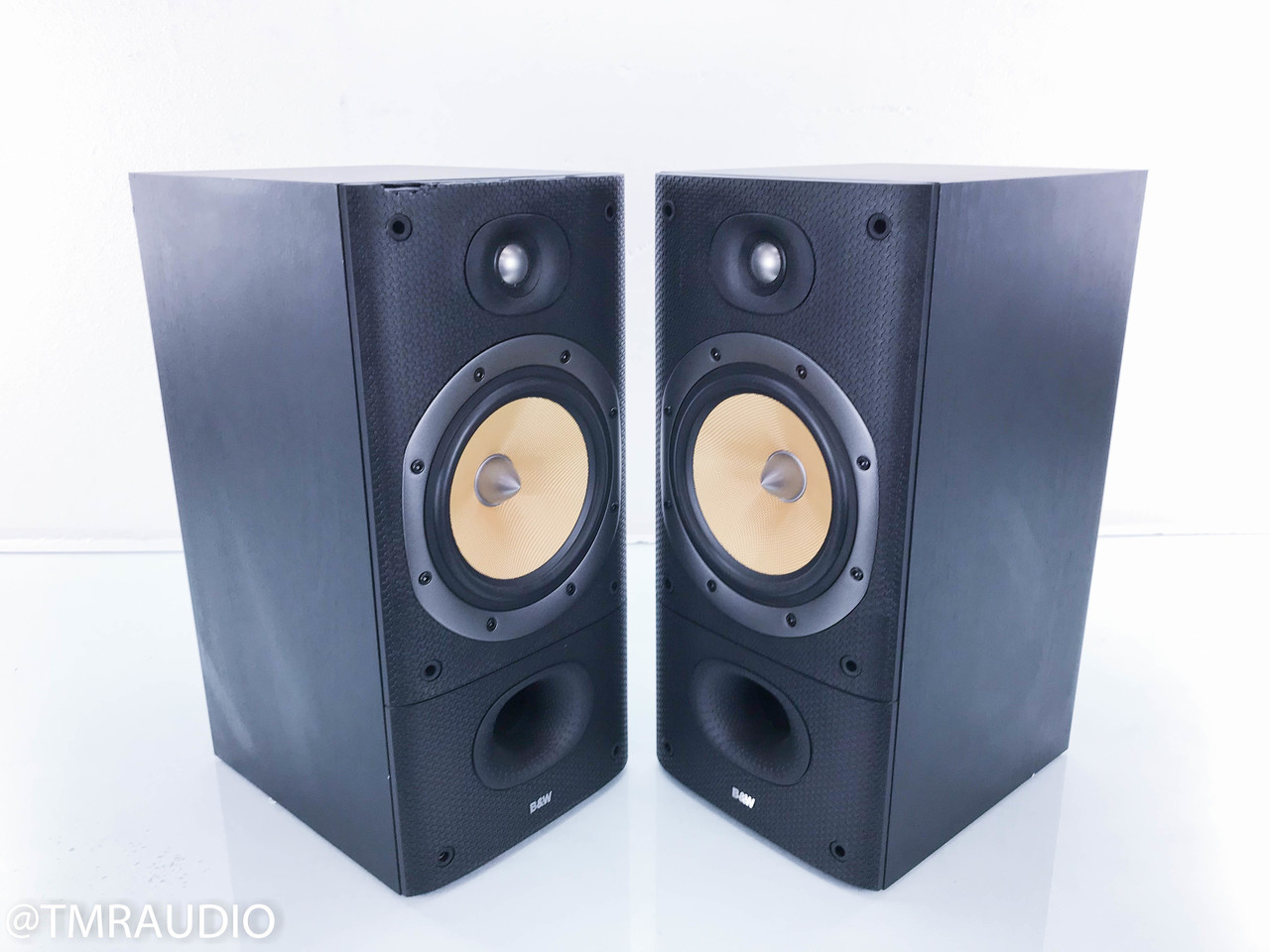 B&W DM602 S3 Bookshelf Speakers; Black Ash Pair - The Music Room