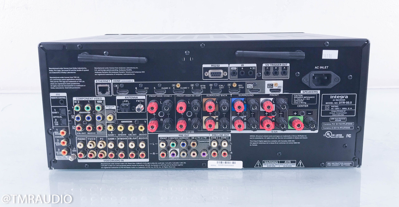 Integra DTR-50.5 7.1-Channel Home Theater Receiver