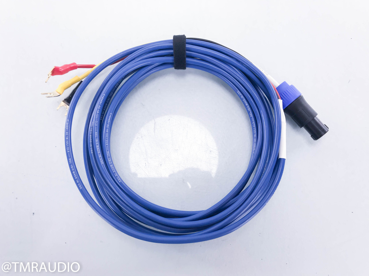 rel bassline blue subwoofer cable