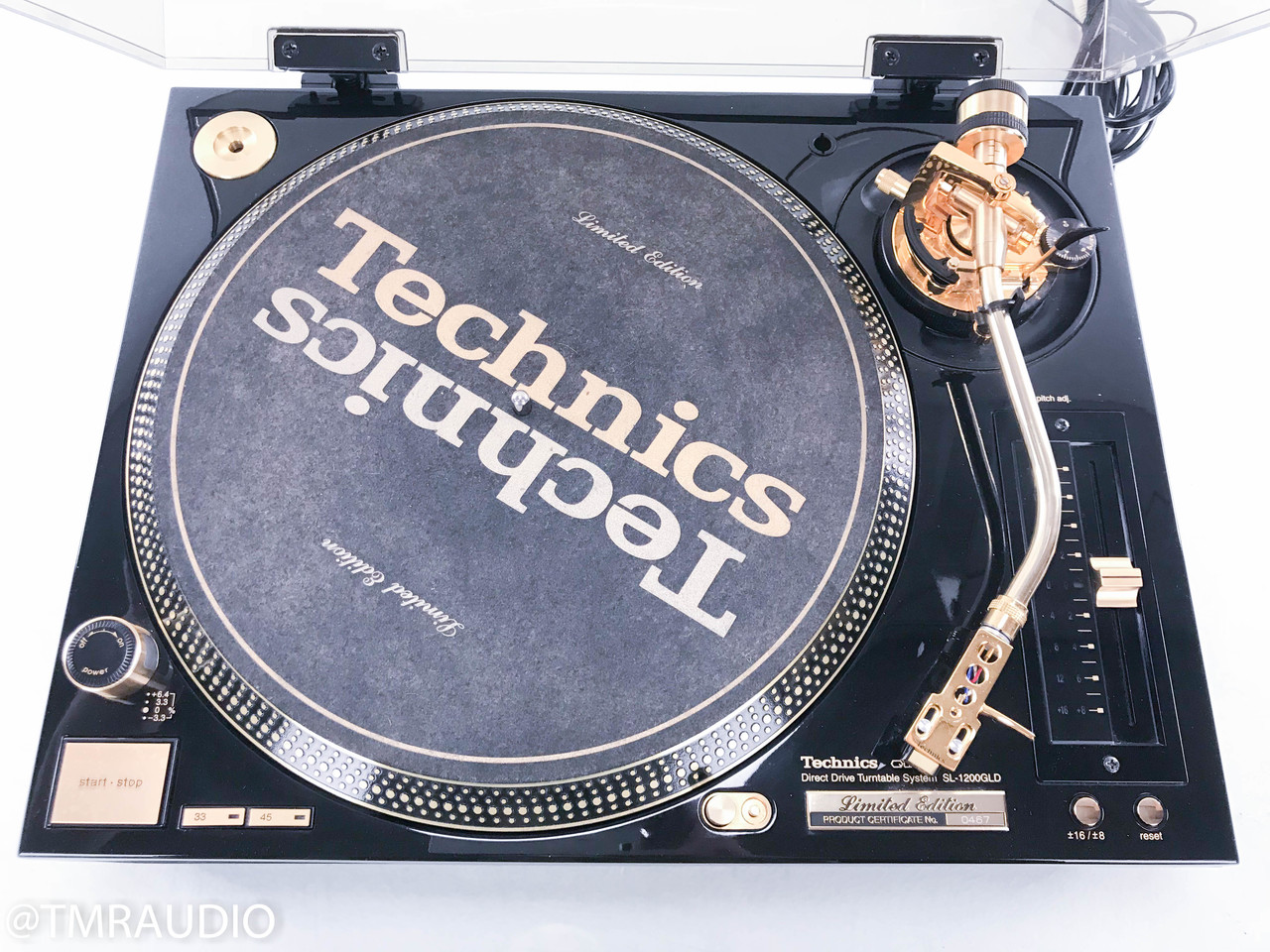 Technics SL-1200GLD Limited Edition Turntable; Sumiko Pearl
