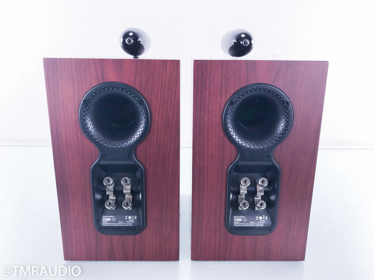 B&W CM6 S2 Bookshelf Speakers; Rosenut Pair; CM6S2 - The