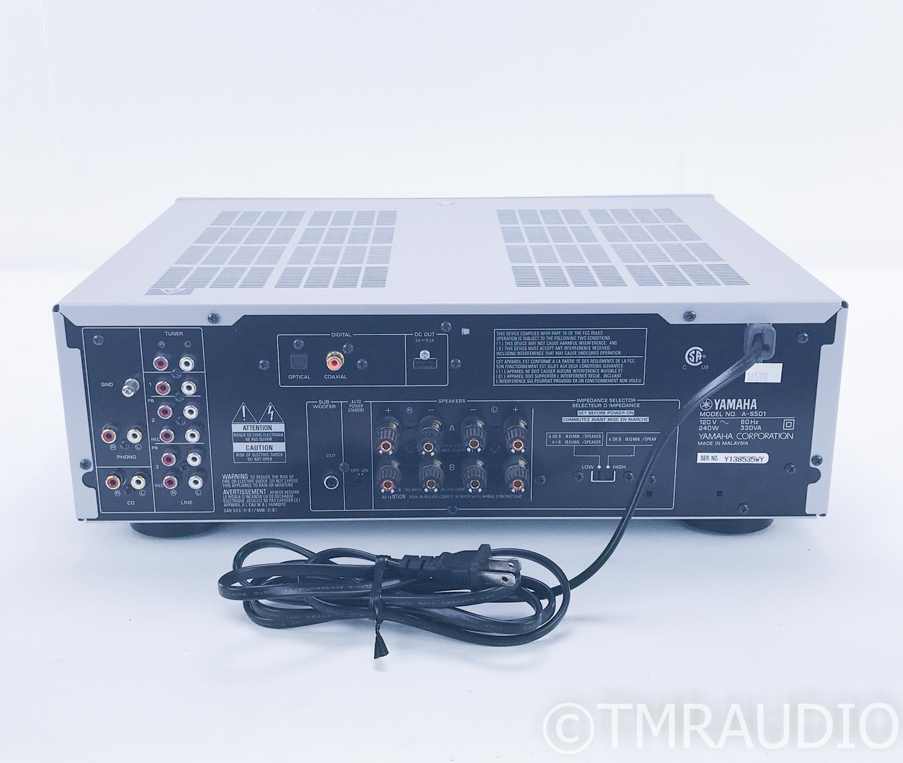 Yamaha A-S501 Stereo Integrated Amplifier; AS501; Remote; MM