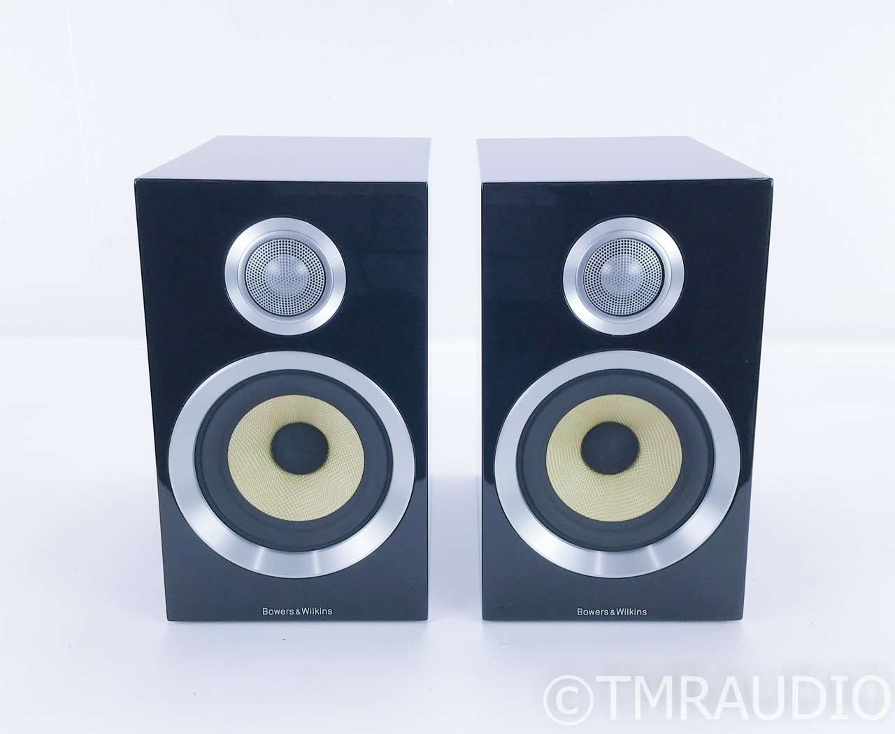 B&W CM1 S2 Bookshelf Speakers; Gloss Black Pair - The Music Room
