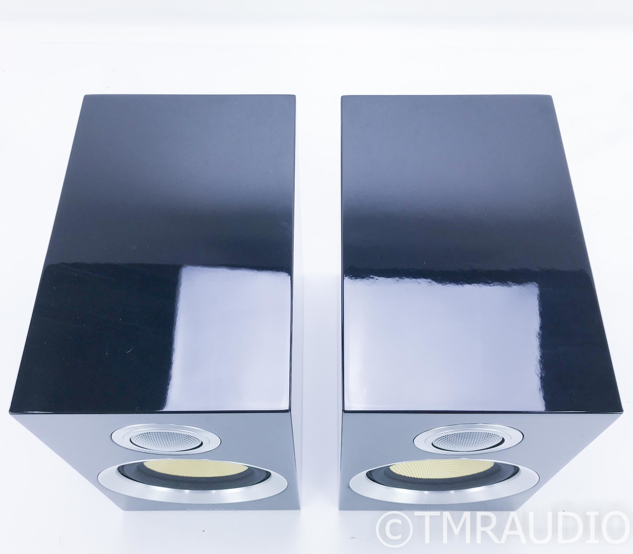 B&W CM1 S2 Bookshelf Speakers; Gloss Black Pair - The Music Room