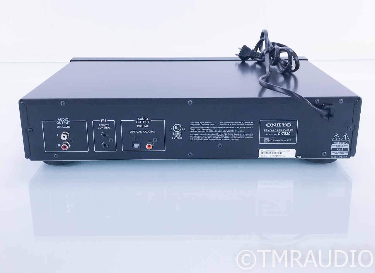 Onkyo C-7030 CD Player; C7030; Remote (2/2) - The Music Room