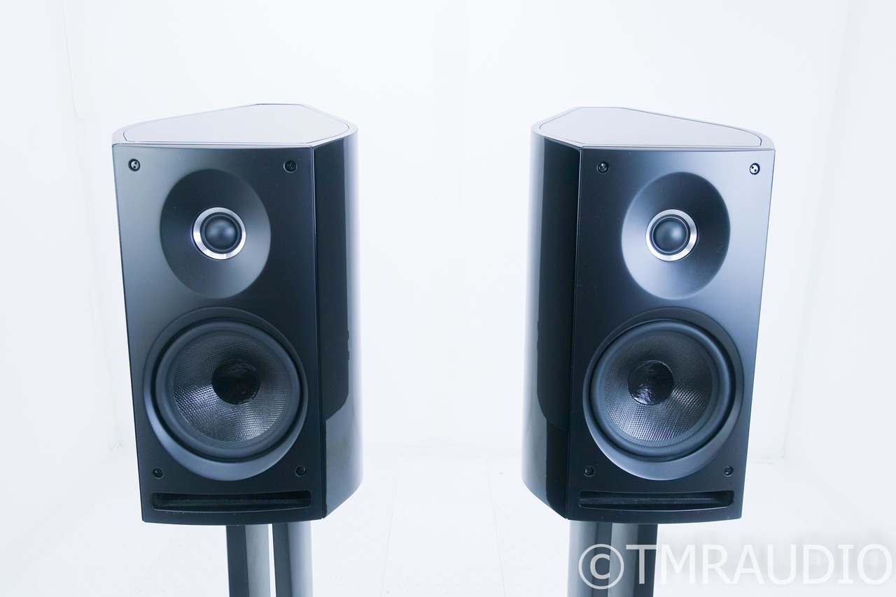 Sonus Faber Venere 2.0 Bookshelf Speakers w/ Stands; Gloss Black