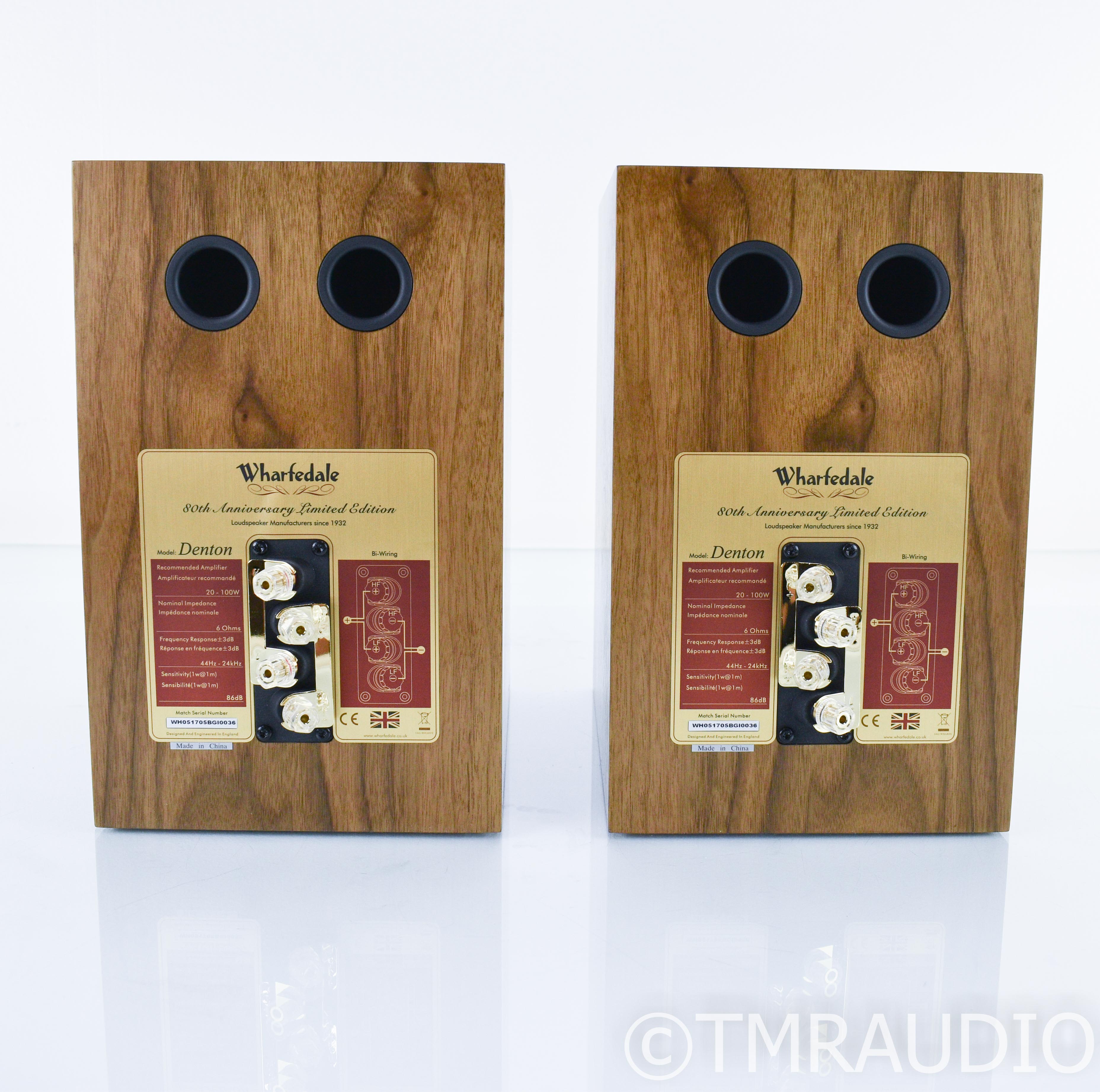 Wharfedale Denton 80th Anniversary Bookshelf Speakers; Walnut Pair (New  Open)