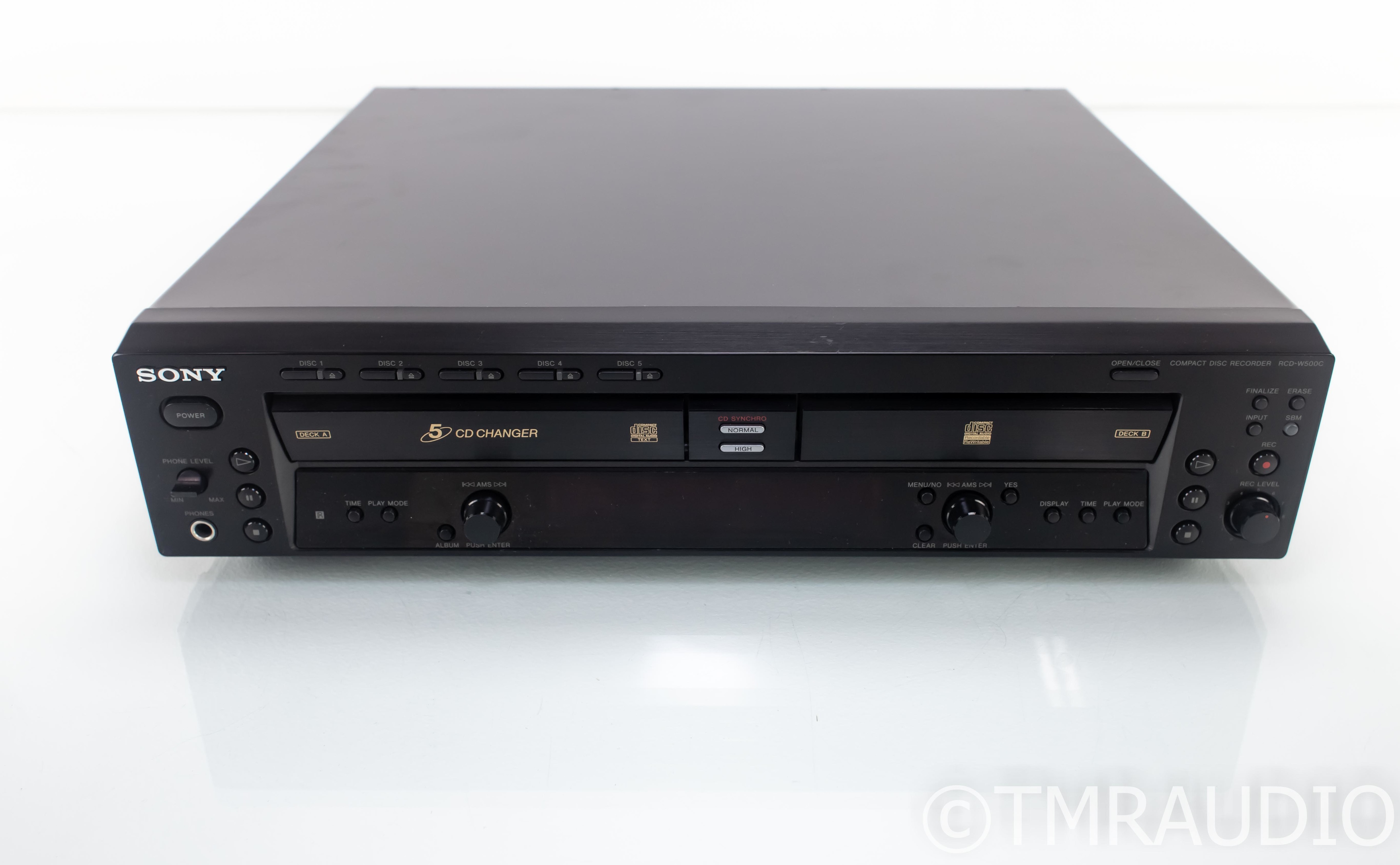 Sony RCD-W500C CD Player / Recorder; RCDW500C