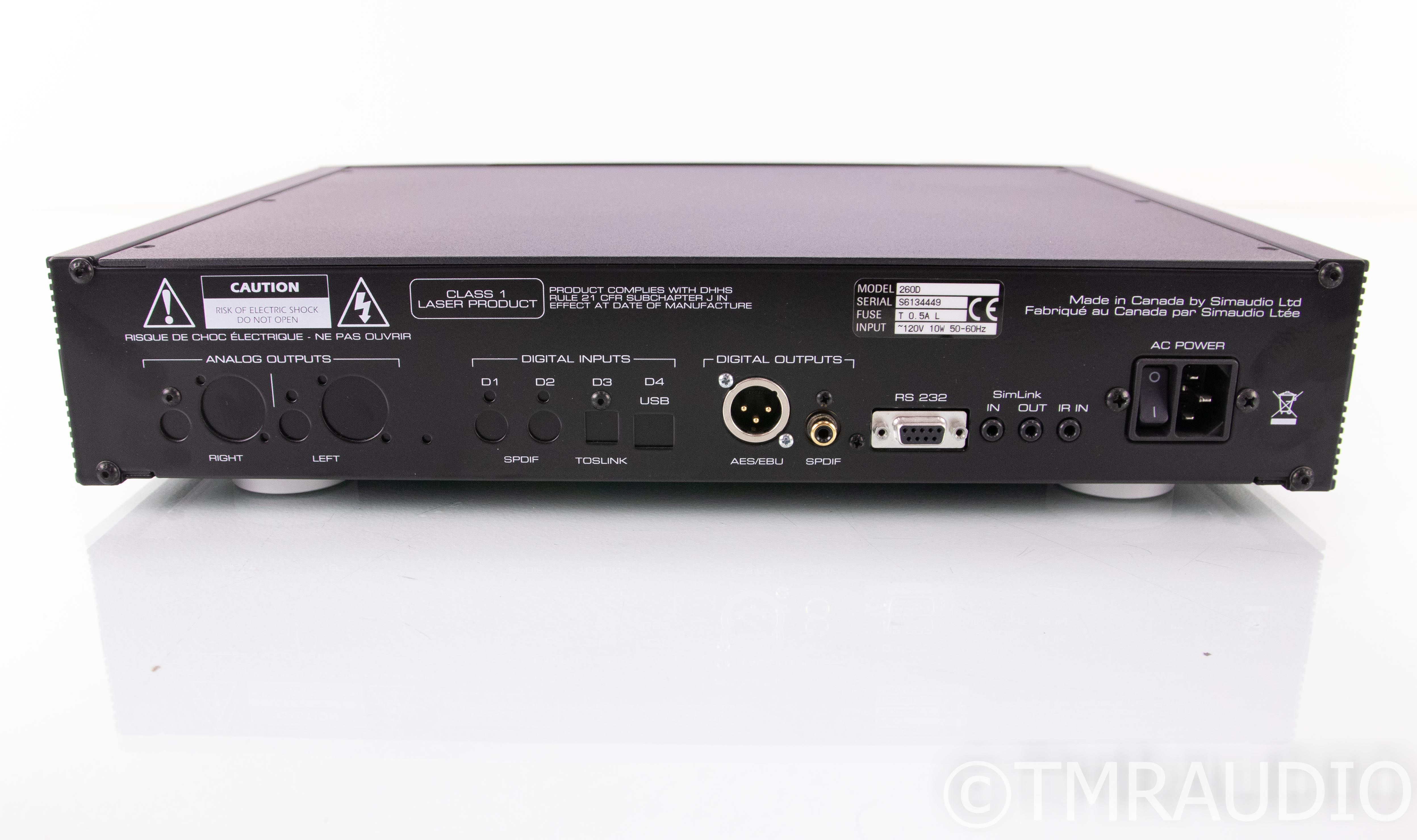 SimAudio Moon 260D CD Transport; 260-D T; Remote - The Music