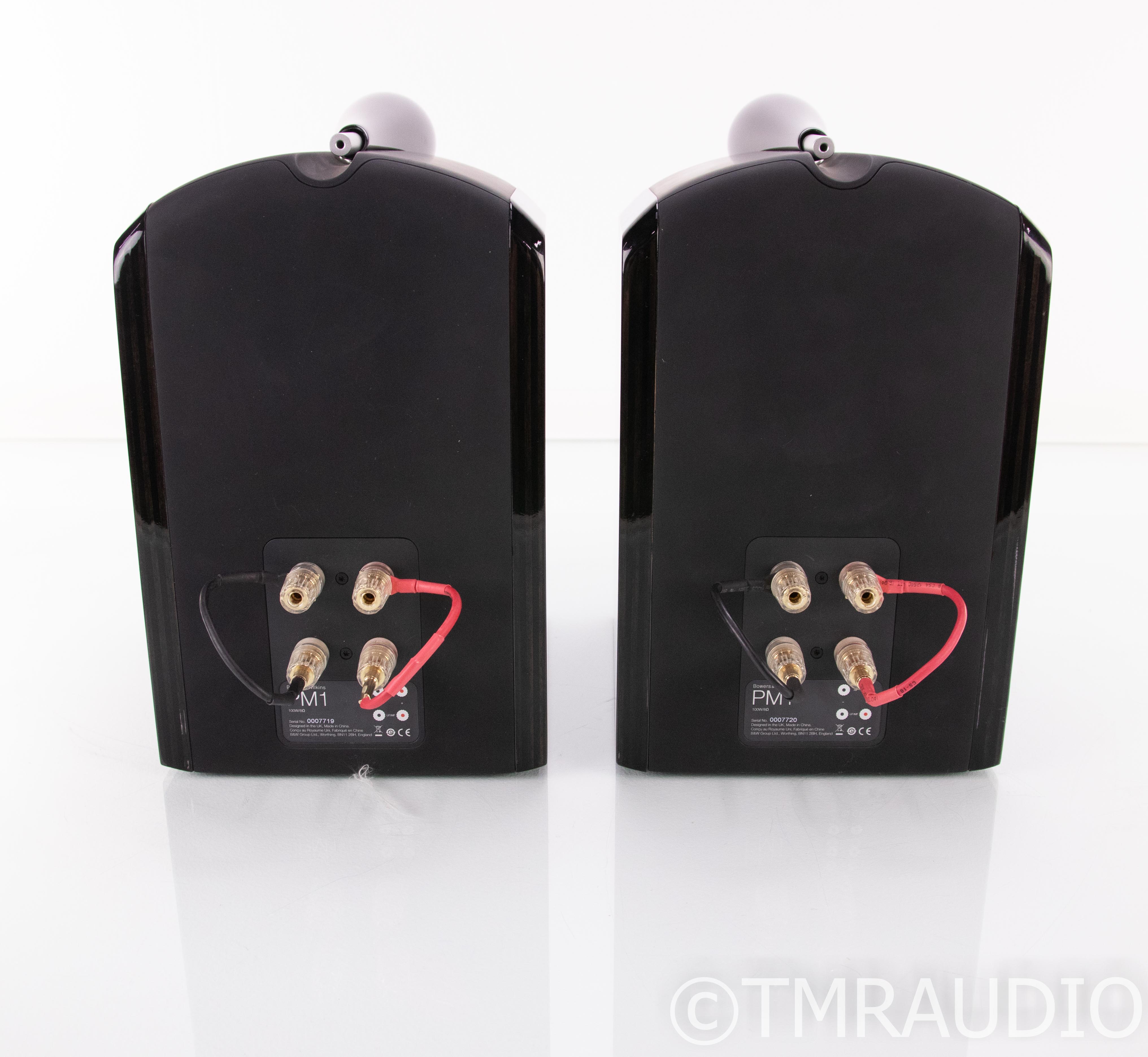 B&W PM1 Bookshelf Speakers; Mocha Gloss Pair - The Music Room