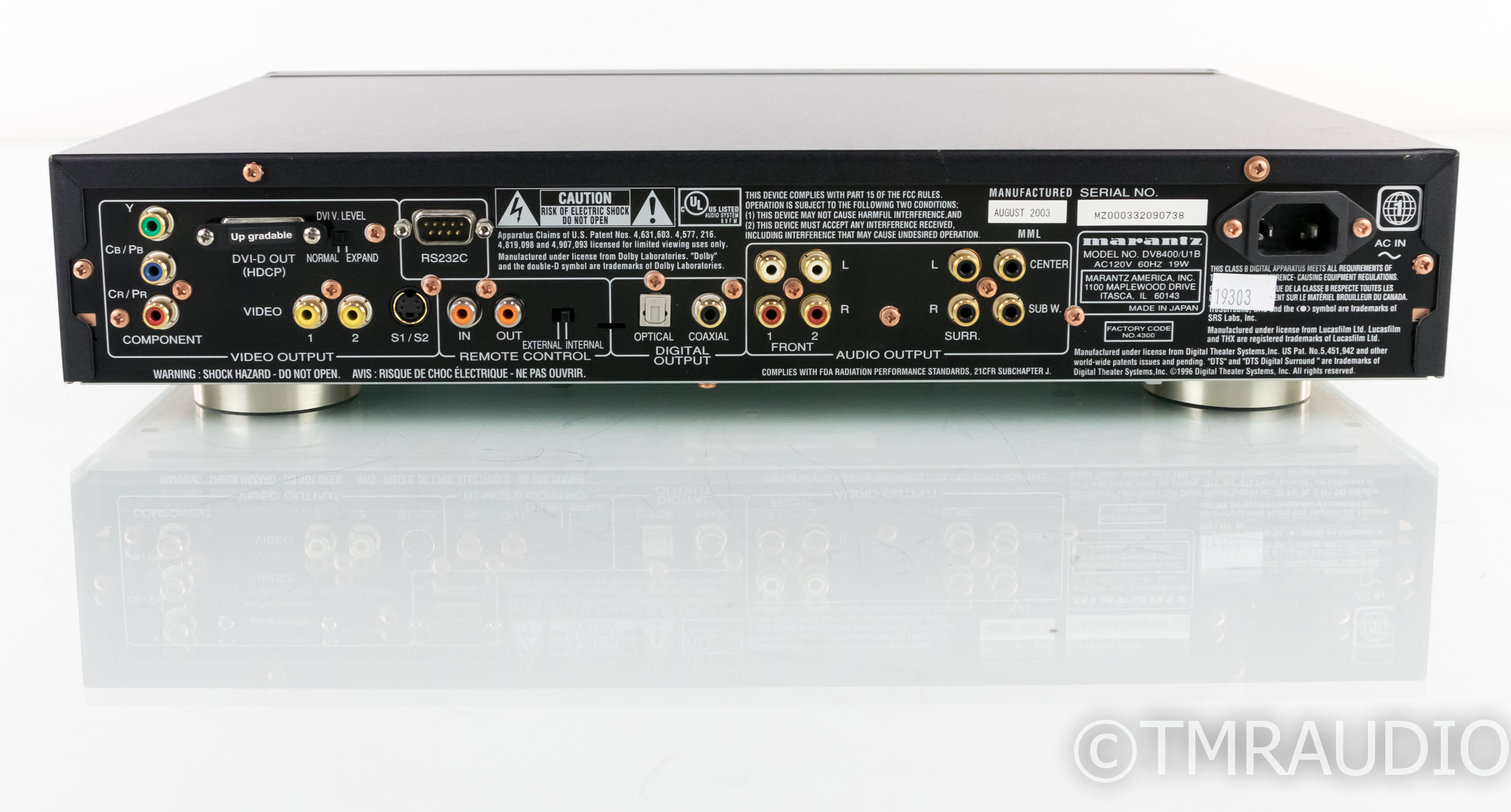 Marantz DV8400 SACD / DVD Player; DV-8400; Remote - The Music Room