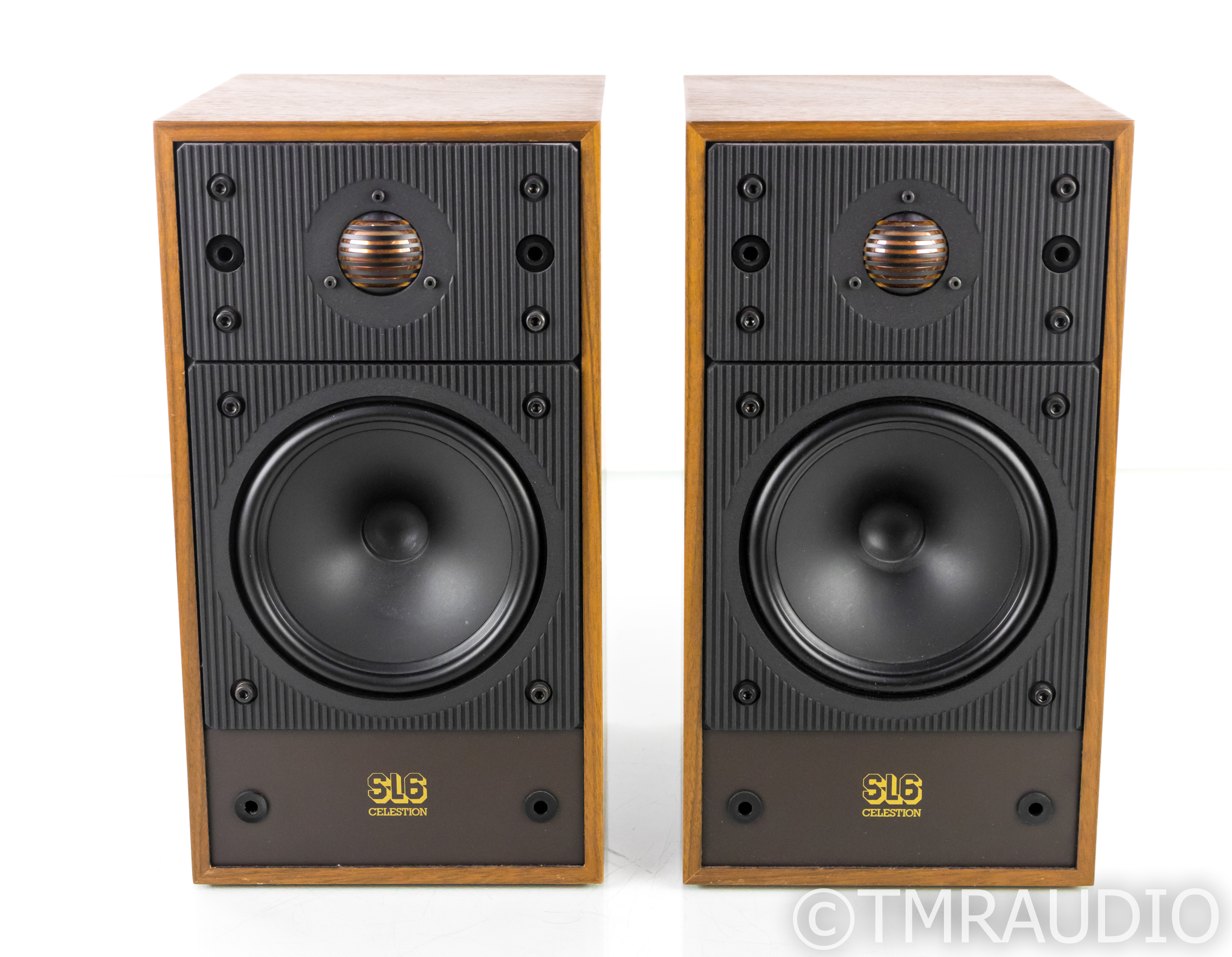 Celestion SL6 Vintage Bookshelf Speakers; Walnut Pair