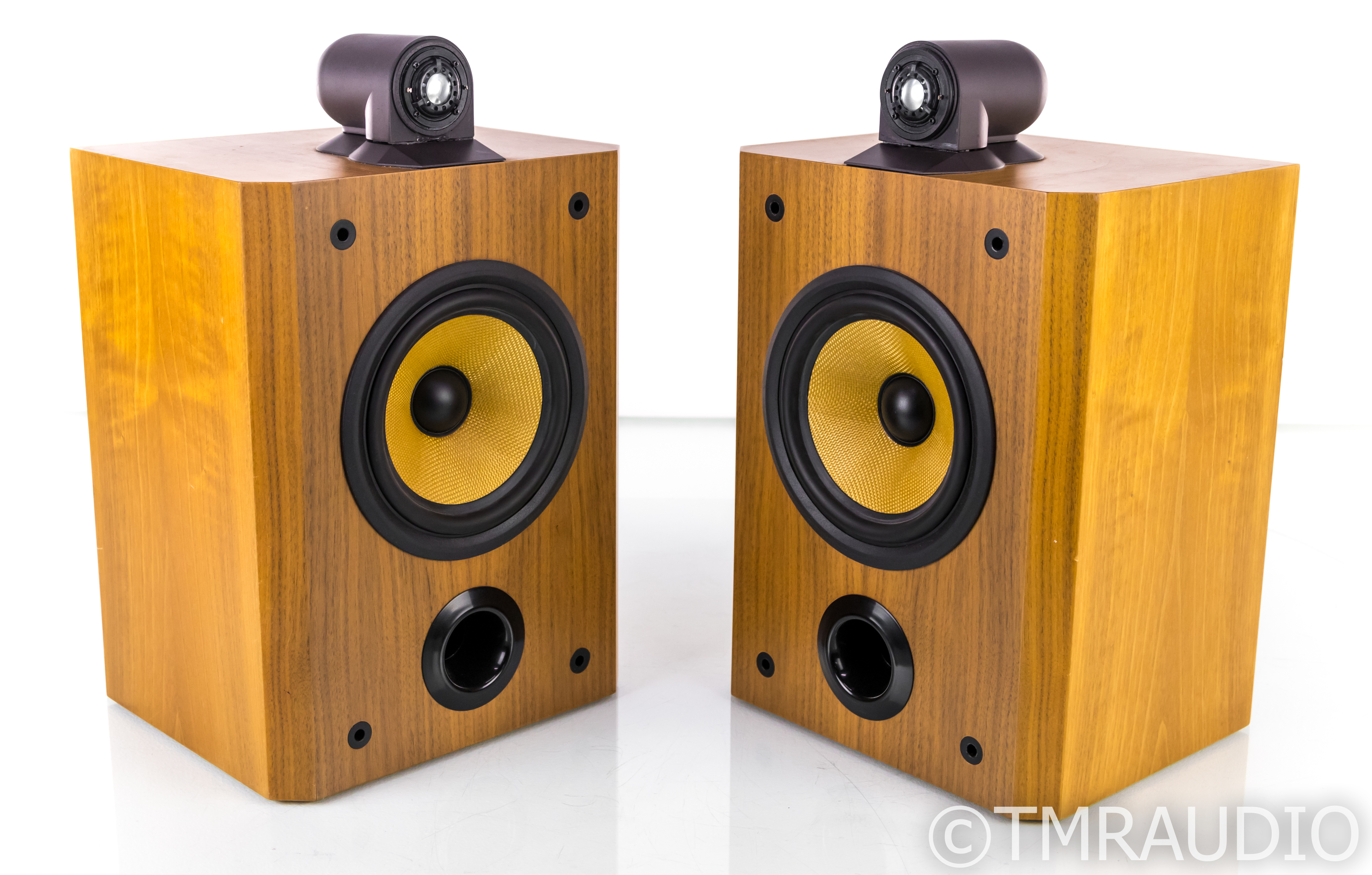 B&W Matrix 805 Bookshelf Speakers; Walnut Pair