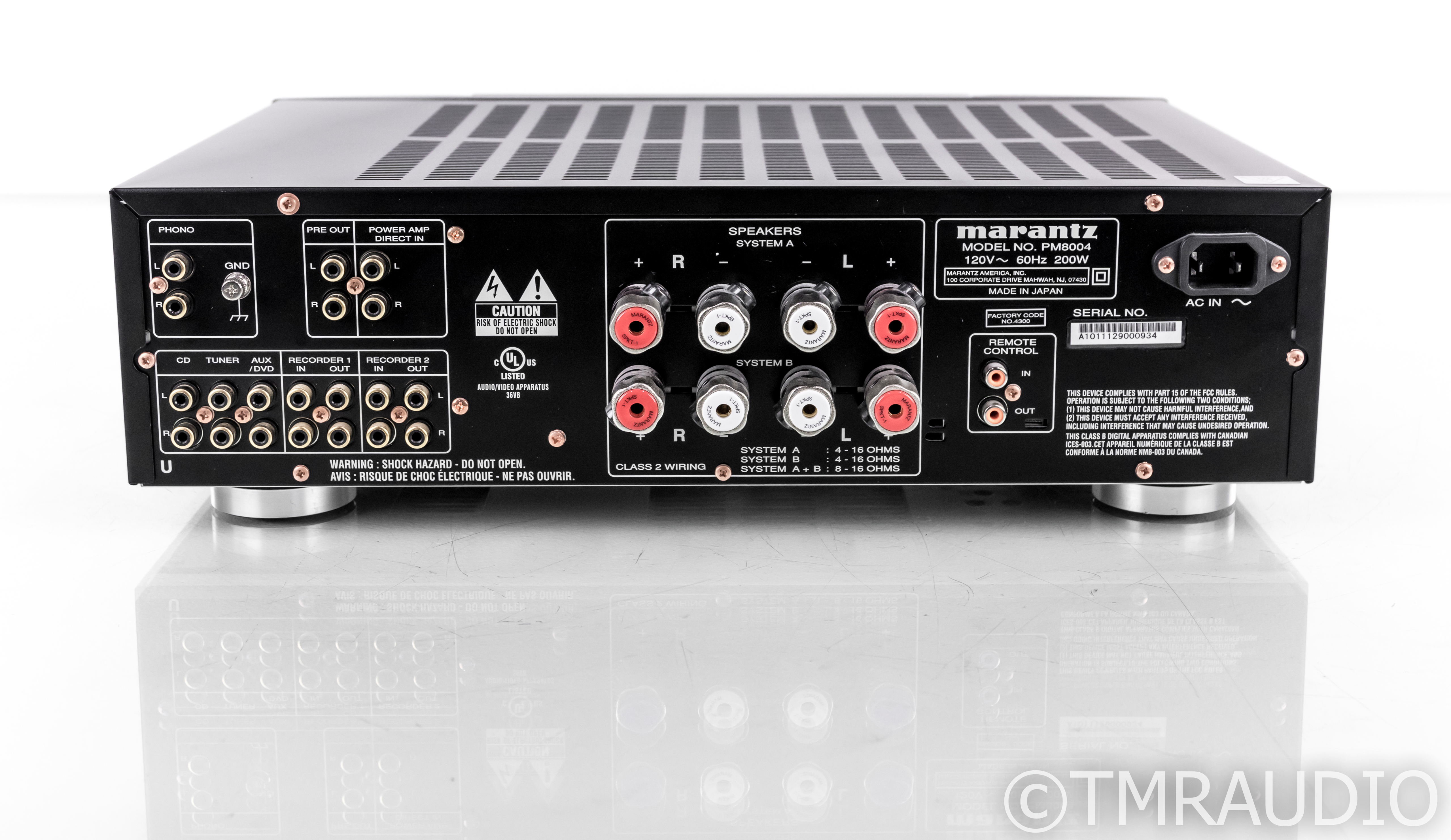 Marantz PM8004 Stereo Integrated Amplifier; PM-8004; Remote