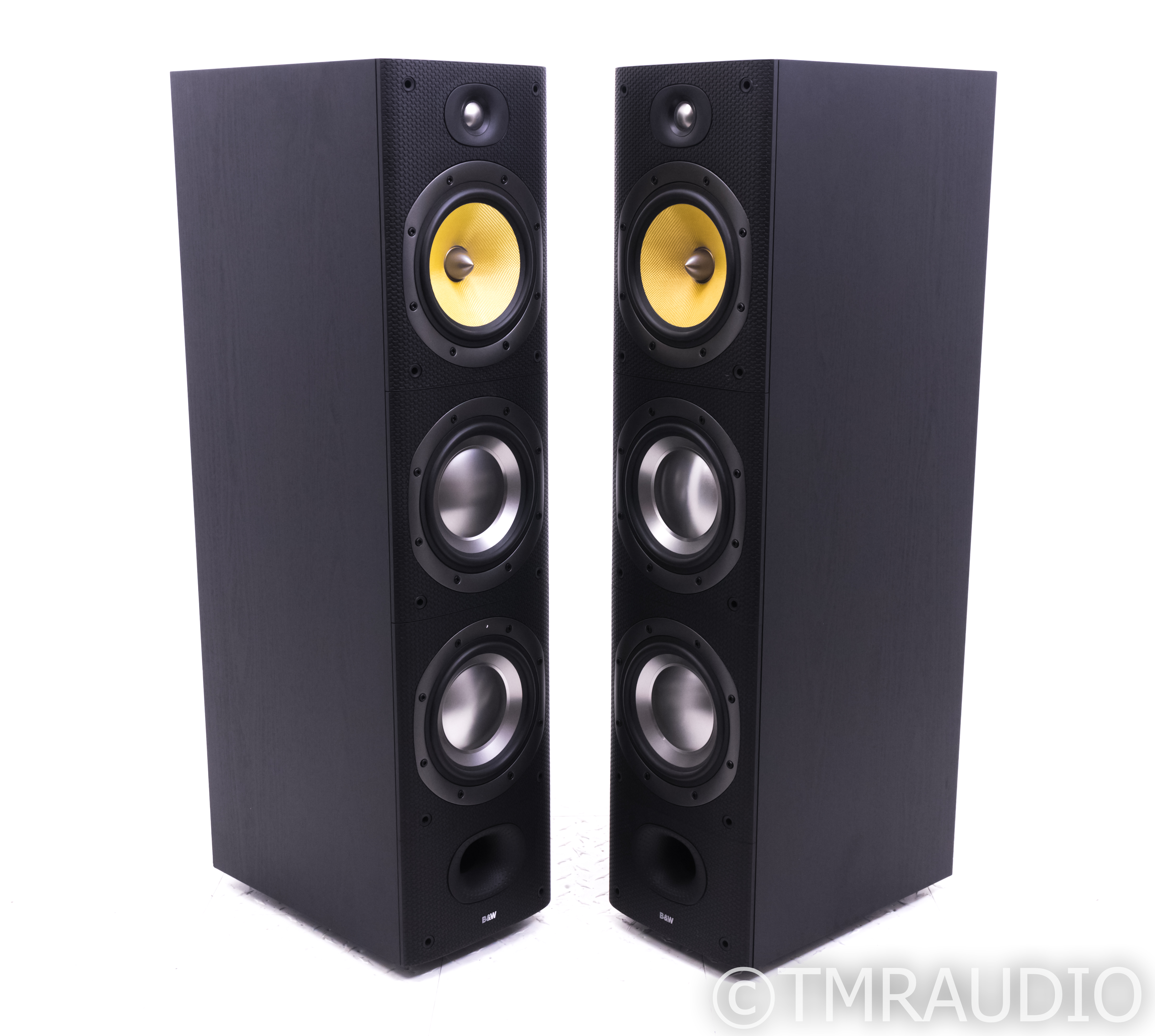 B&W DM604 S3 Floorstanding Speakers; Black Ash Pair; DM