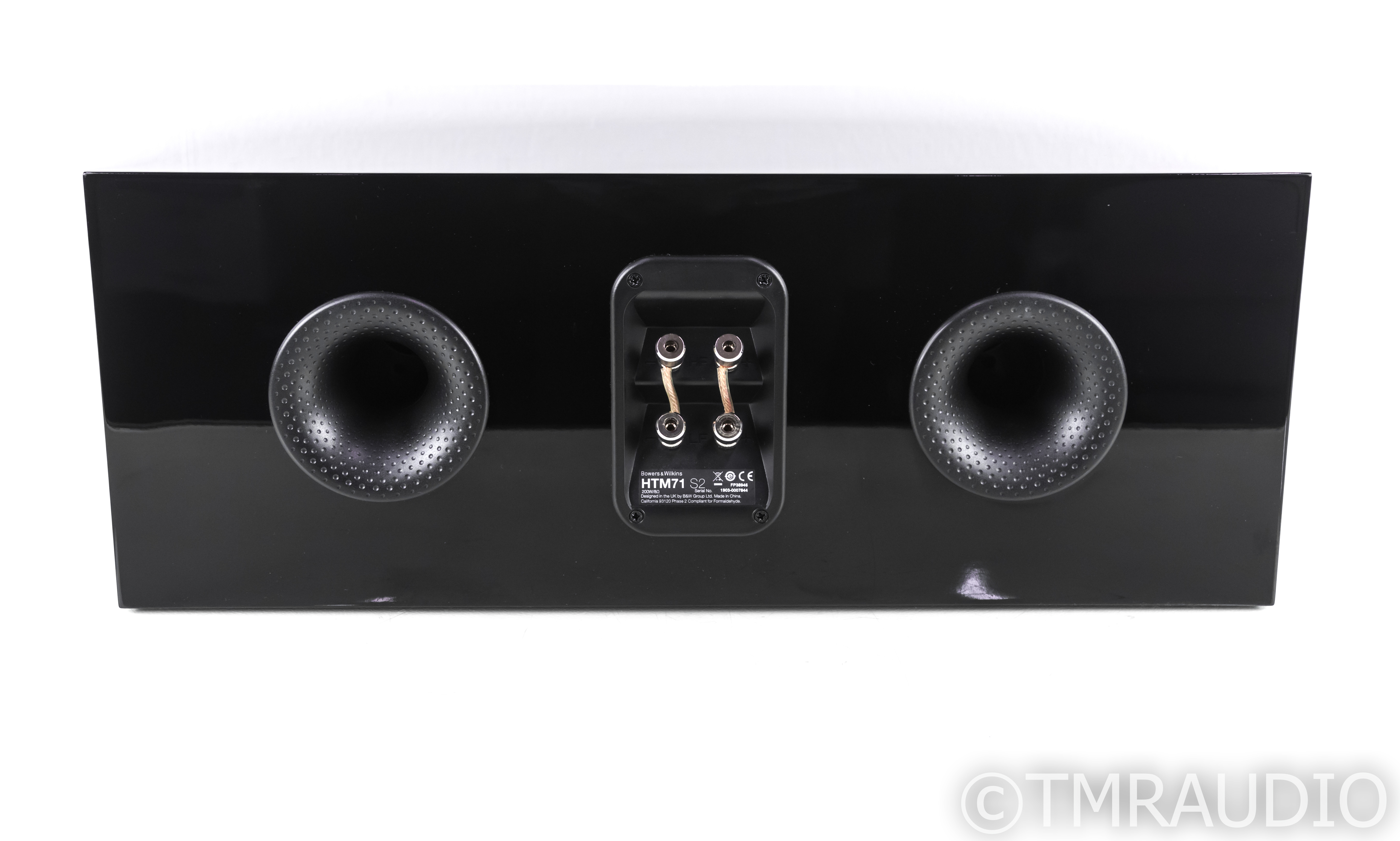 B&W HTM71 S2 Center Channel Speaker; Gloss Black; HTM71S2 - The