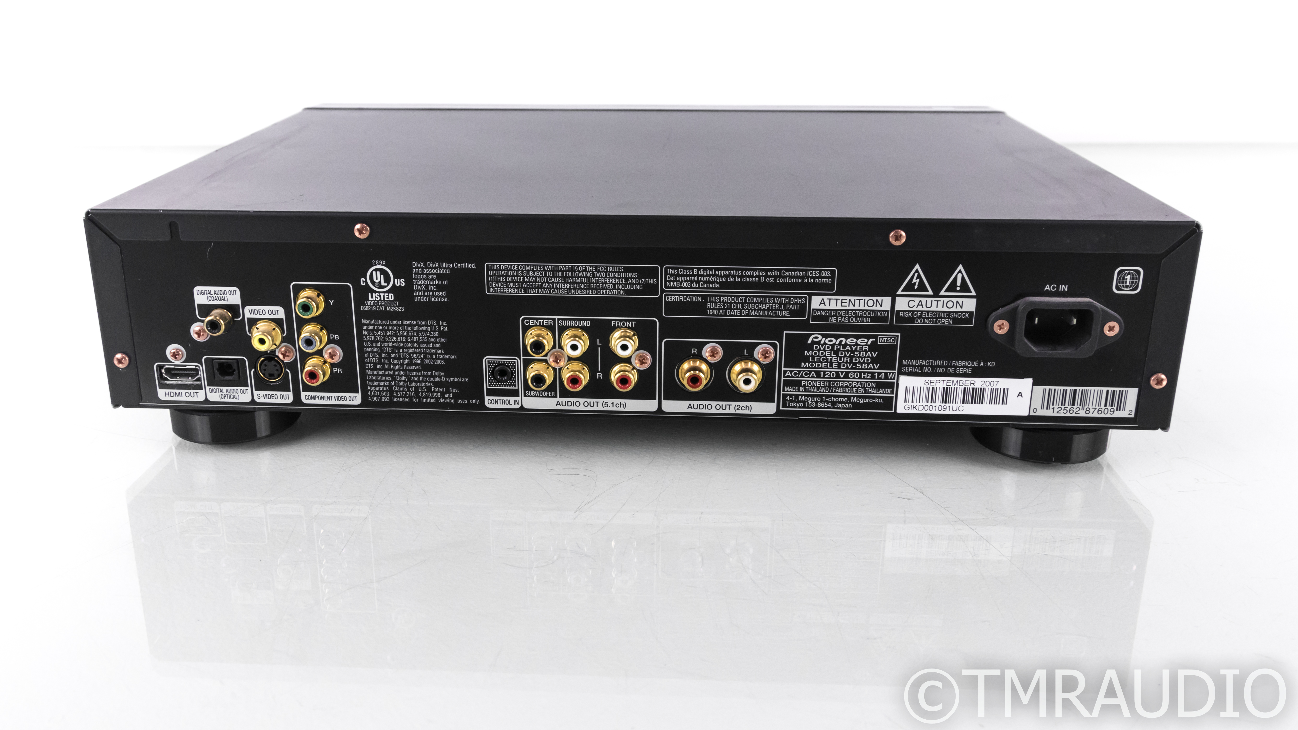 Pioneer DV-58AV DVD / SACD / CD Player