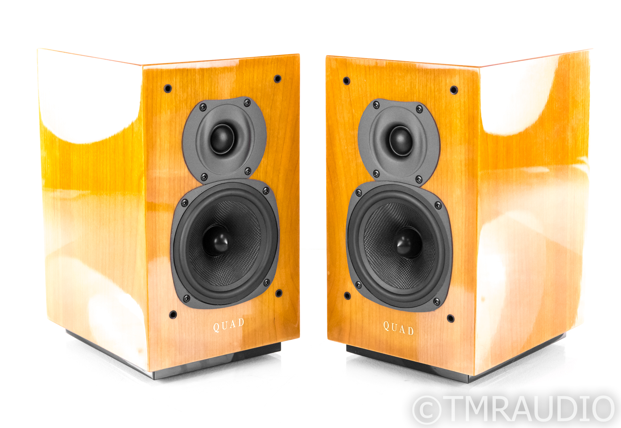 QUAD 11L2 チェリー リファイン スピーカー Quad 11L2 Bookshelf Speakers; Cherry Pair; 11-L2 - The Music