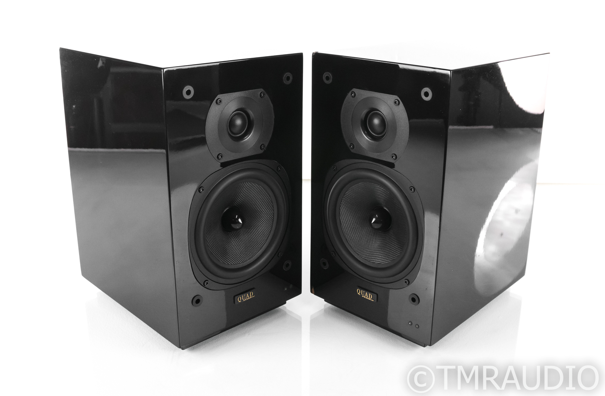 QUAD 12L スピーカー Quad 12L Powered Bookshelf Speakers; Black Pair; 12-L
