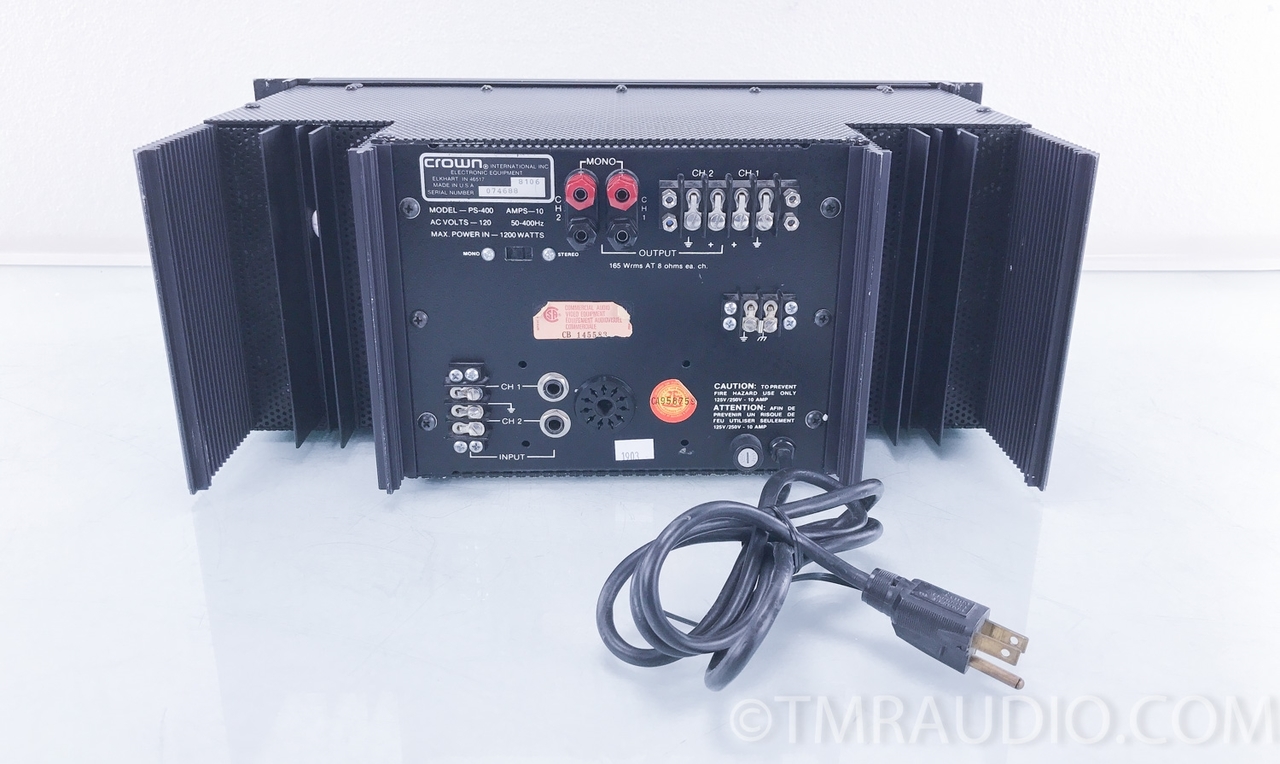 Crown PS-400 Stereo / Mono Power Amplifier - The Music Room