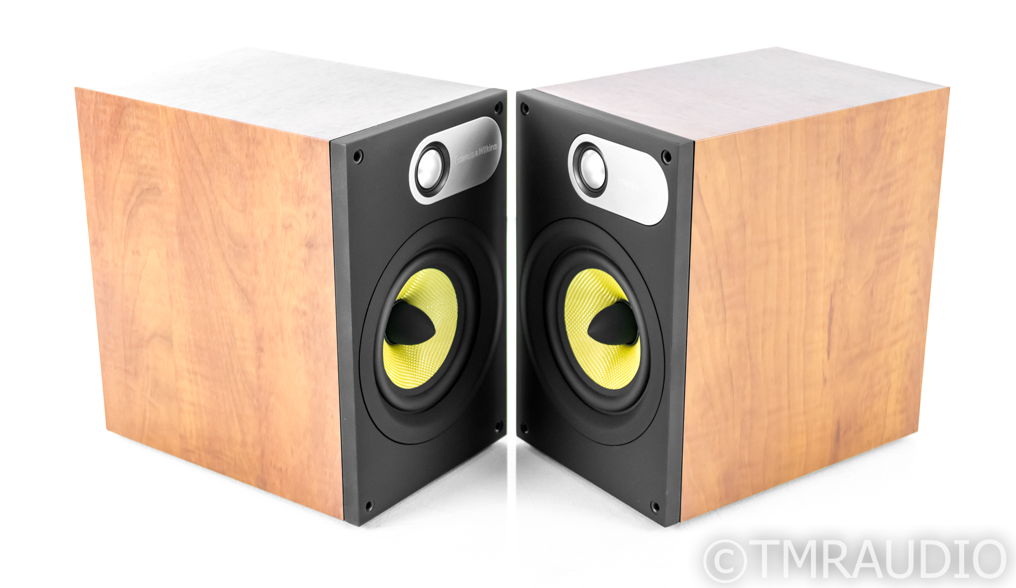 B&W 686 Bookshelf Speakers; Red Cherry Pair - The Music Room