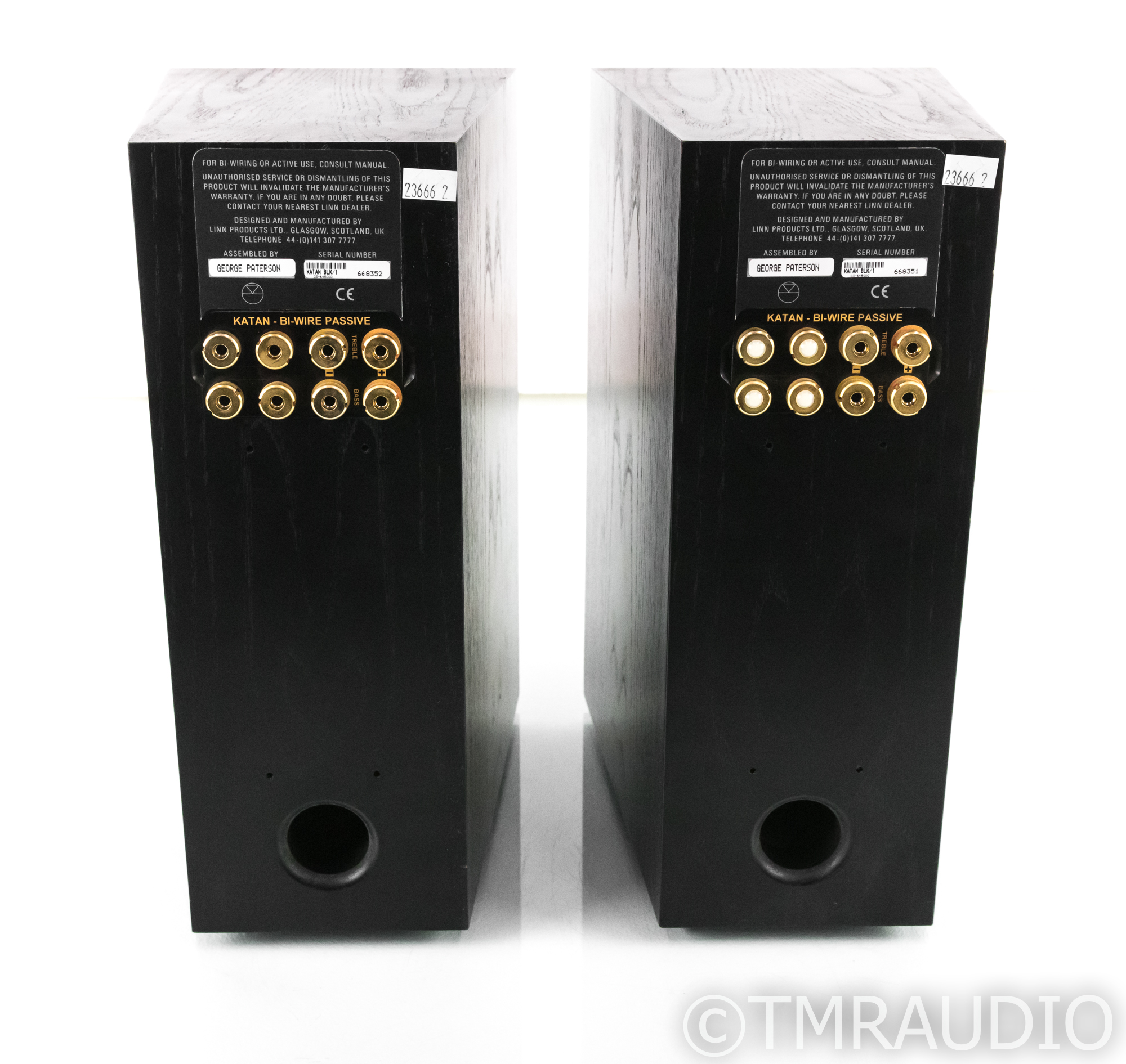 LINN KATAN スピーカー Linn Katan Bookshelf Speaker; Black Pair - The Music Room