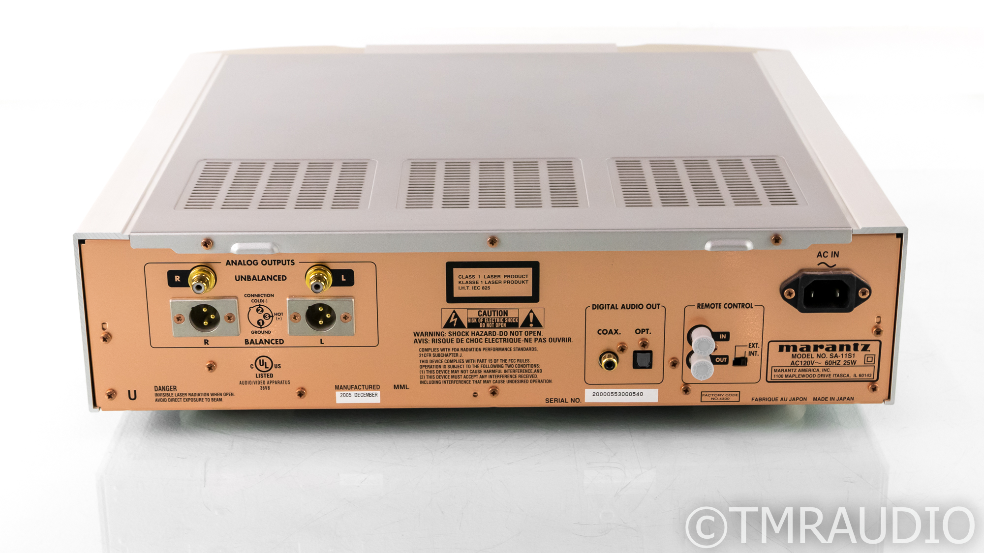 Marantz SA-11S1 SACD ⁄ CD Player Marantz SA-11S1 SACD ⁄ CD Player