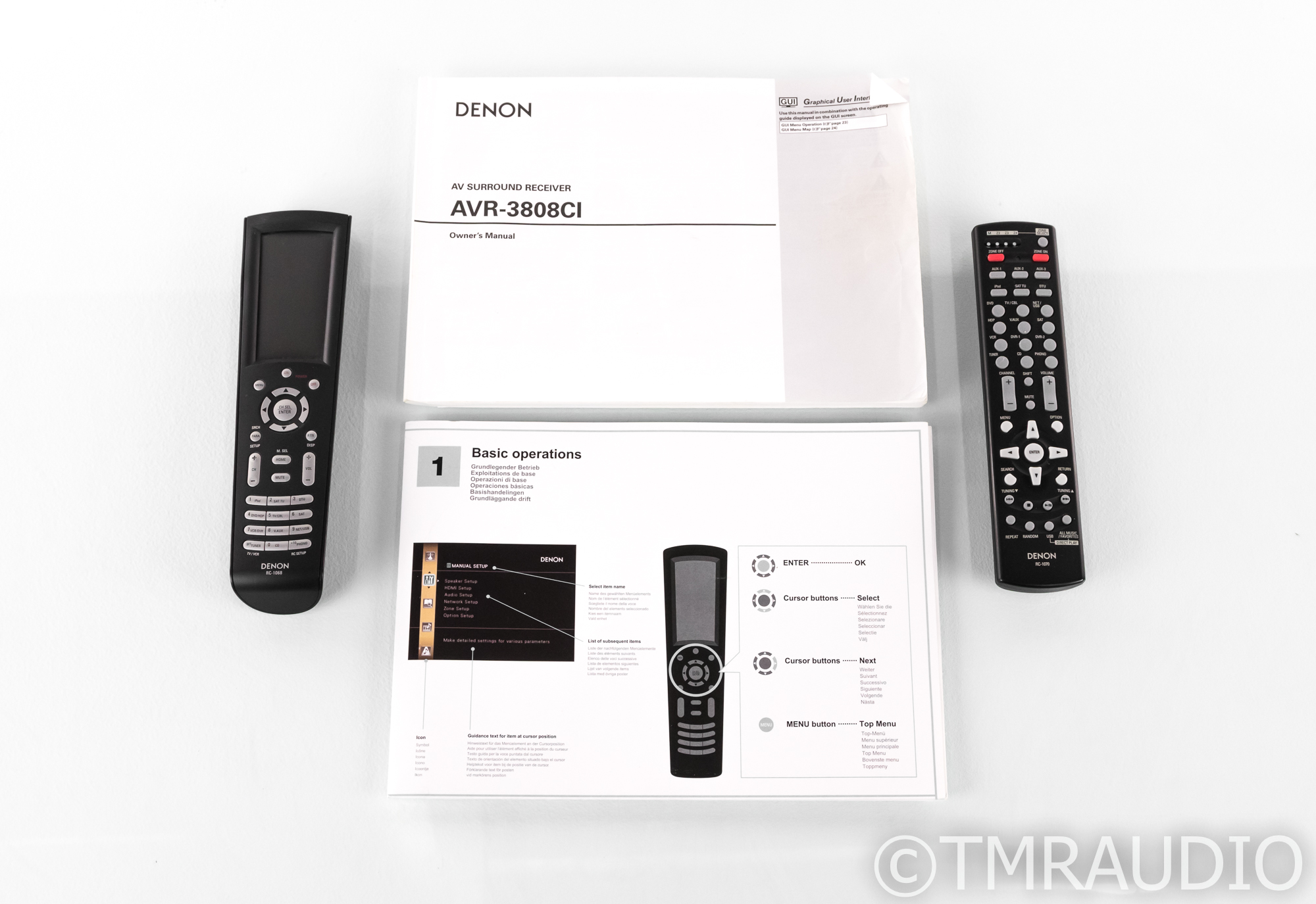 Denon AVR-3808ci 7.1 Channel Home Theater Receiver; MM Phono