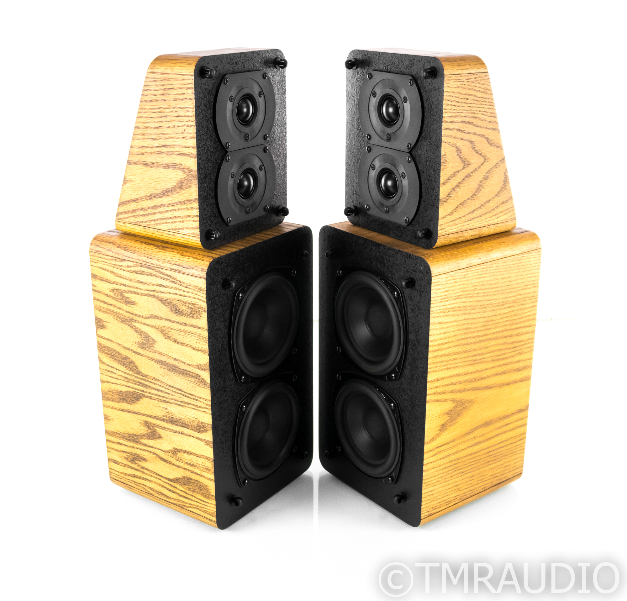 Miller & Kreisel M&K S-1B Surround / Satellite Speakers; MK; Oak Pair