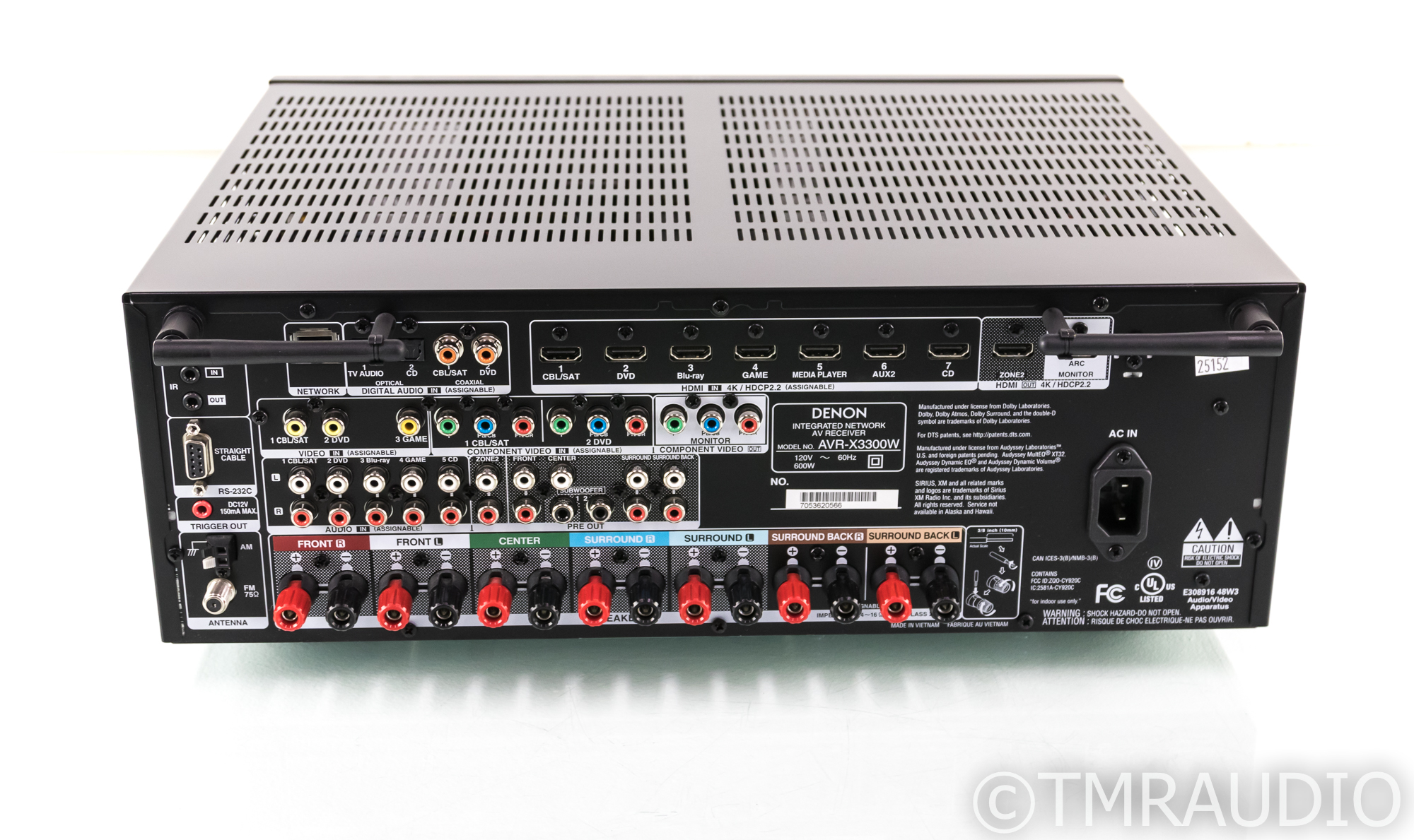 Denon AVR-X3300W 7.2 Channel Home Theater Receiver