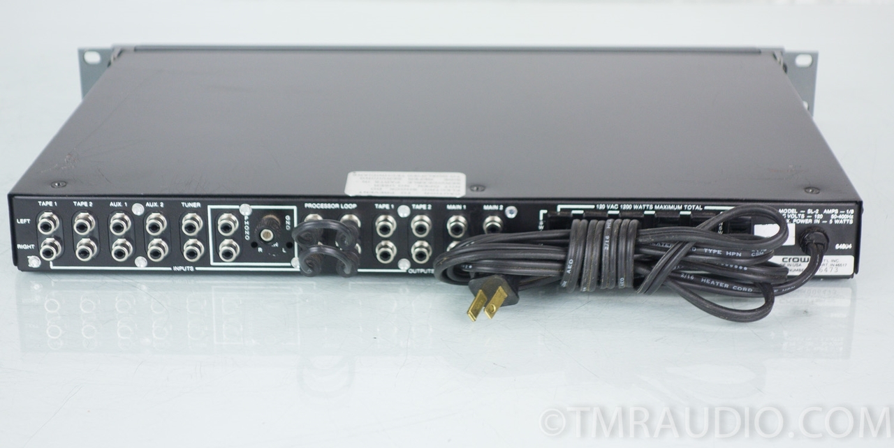 Crown Straight Line Two; SL-2 Stereo Preamplifier; Rack