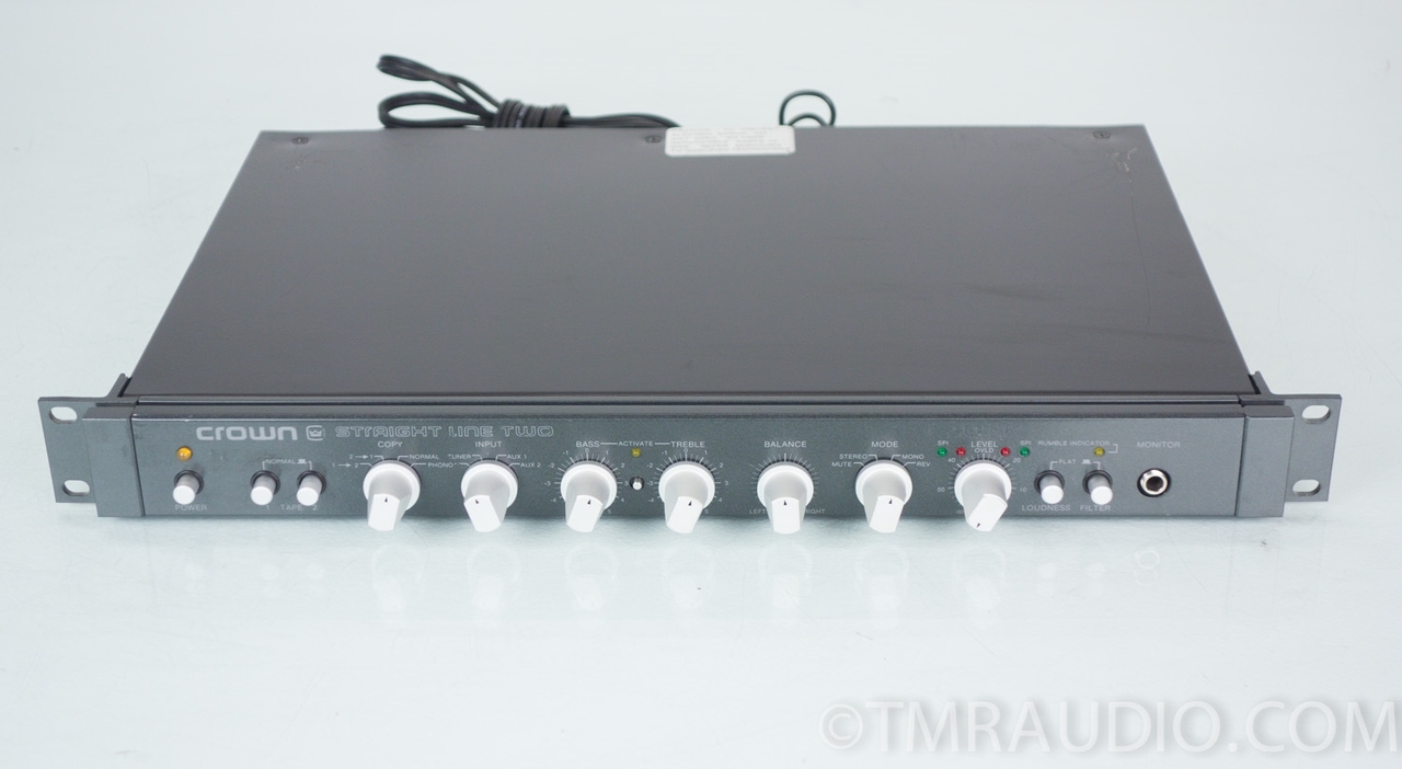 Crown Straight Line Two; SL-2 Stereo Preamplifier; Rack