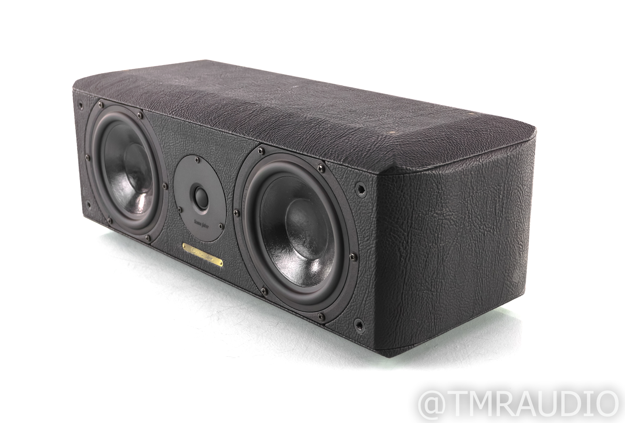 Sonus Faber Solo Center Channel Speaker; Black Leather